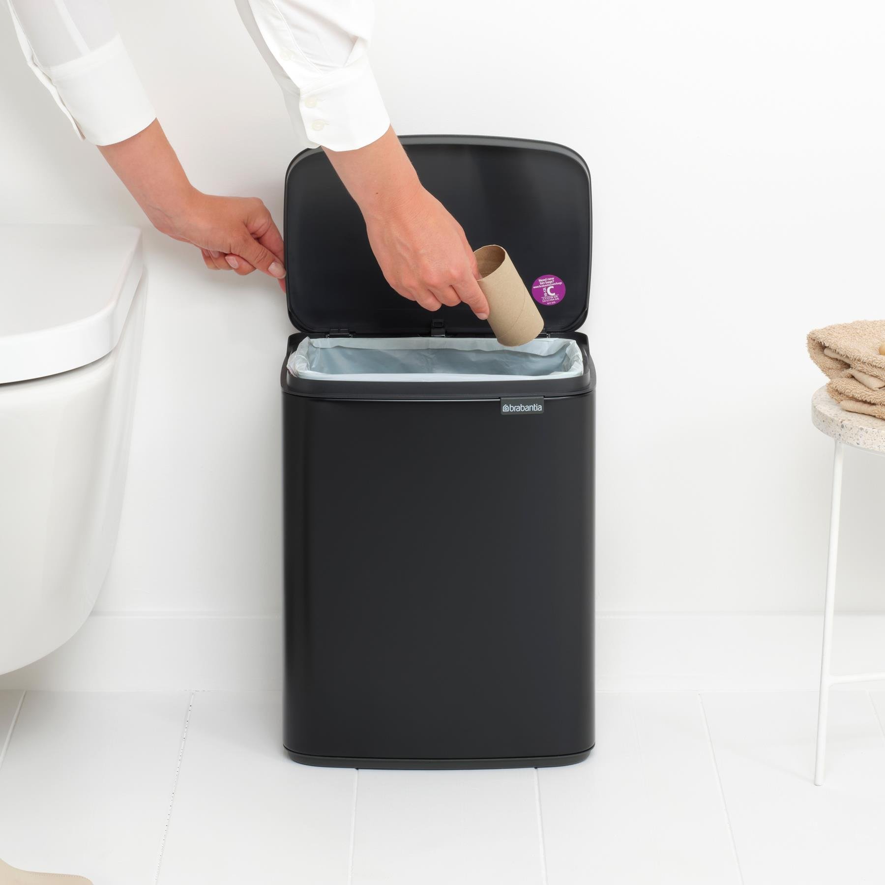 Brabantia Bo Afvalemmer 12 L - Matt Black