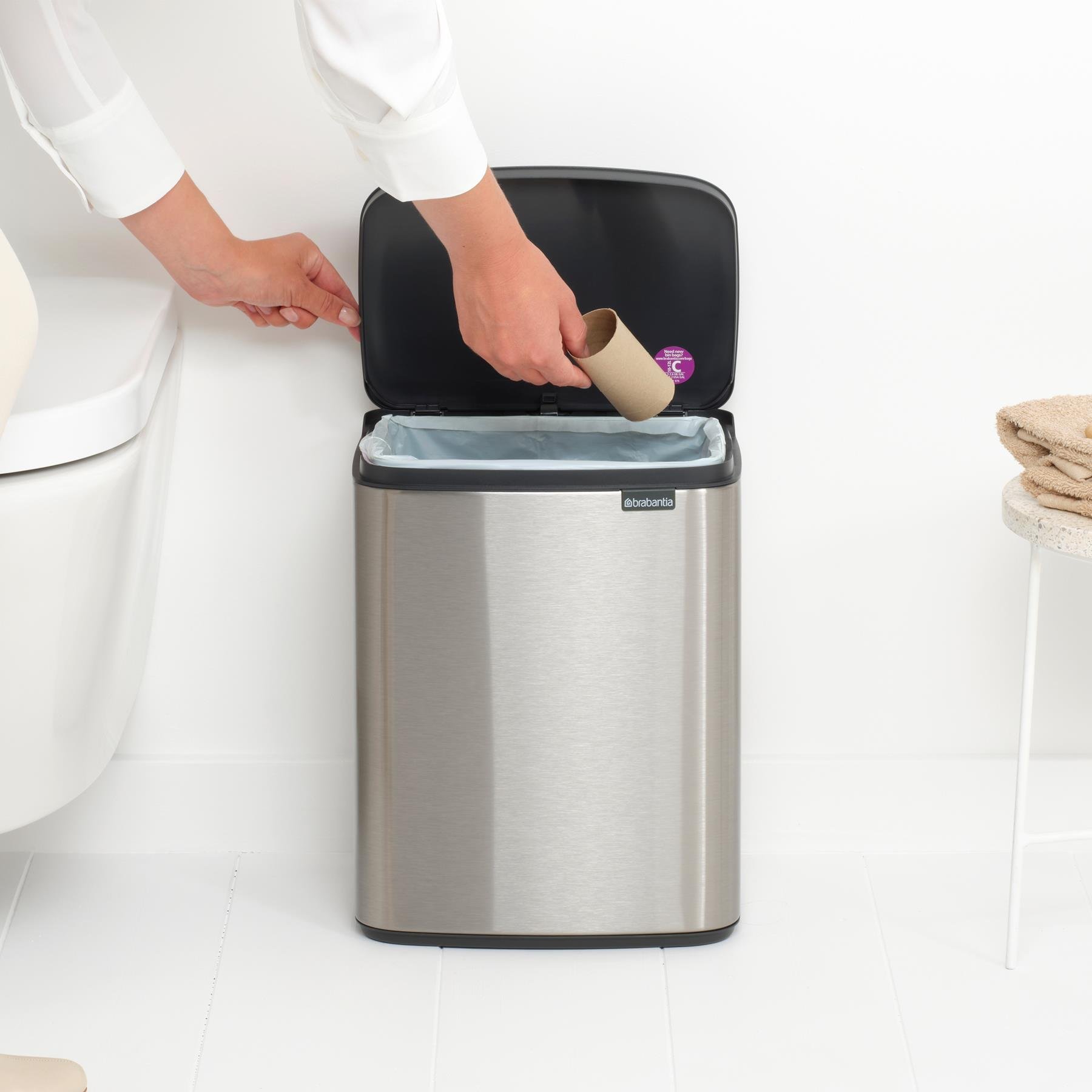 Brabantia Bo Afvalemmer 12 L - Matt Steel FPP