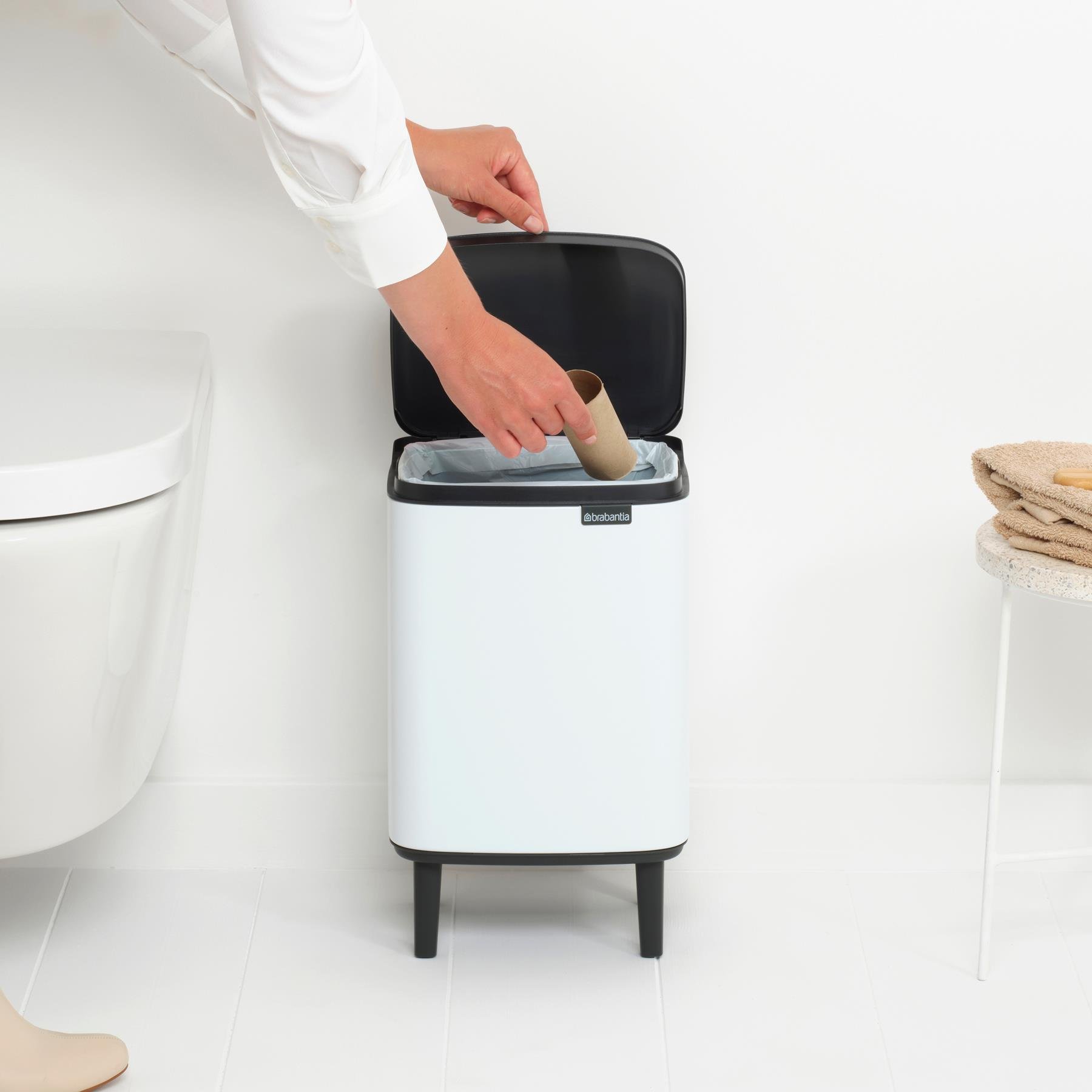 Brabantia Bo Hi Afvalemmer 7 L - White
