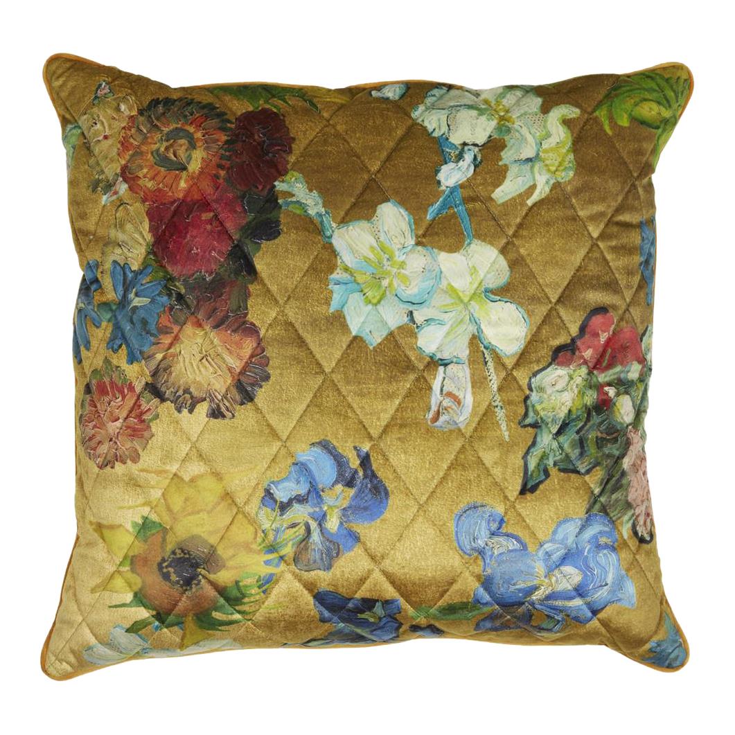 Beddinghouse X Van Gogh Museum Carré Fleuri Sierkussen 50 x 50 cm - Goud