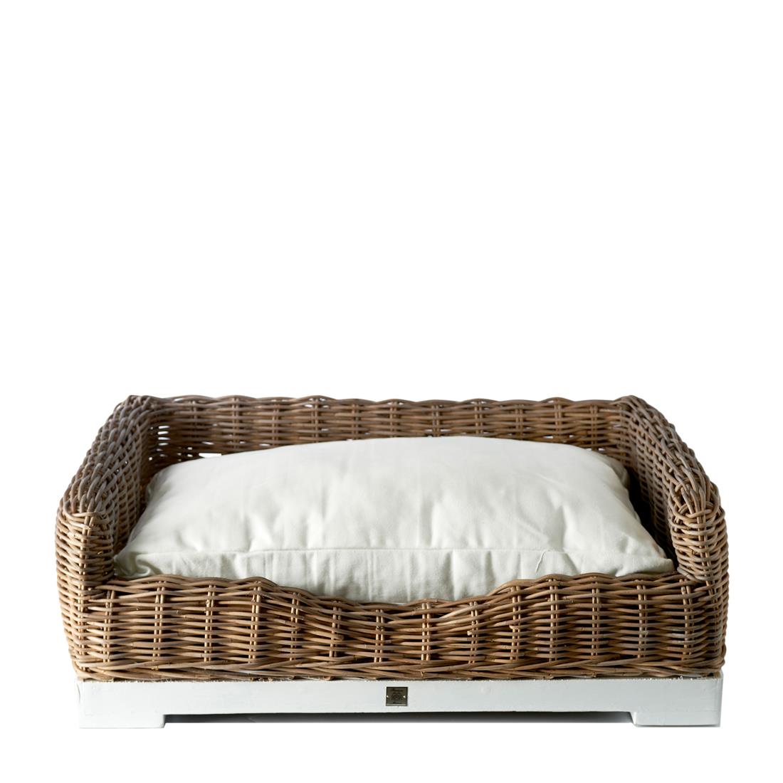 Rivièra Maison - Hondenmand in B13 - Bruin van Hout en Riet, 68 cm breed