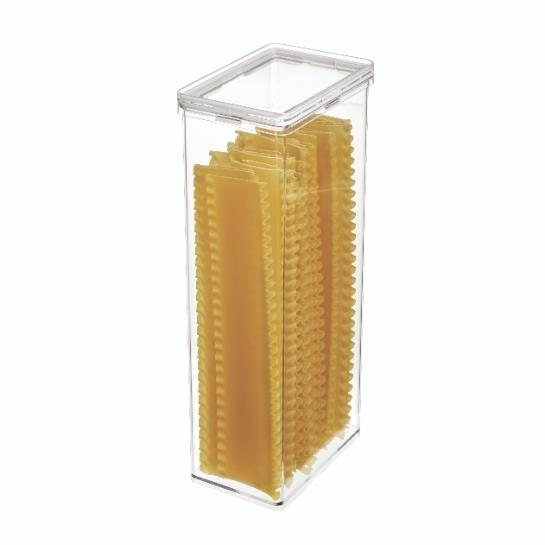 iDesign - Voorraadbus met Deksel, 10.2 x 15.2 x 30.8 cm, 3.5 L, Kunsts
