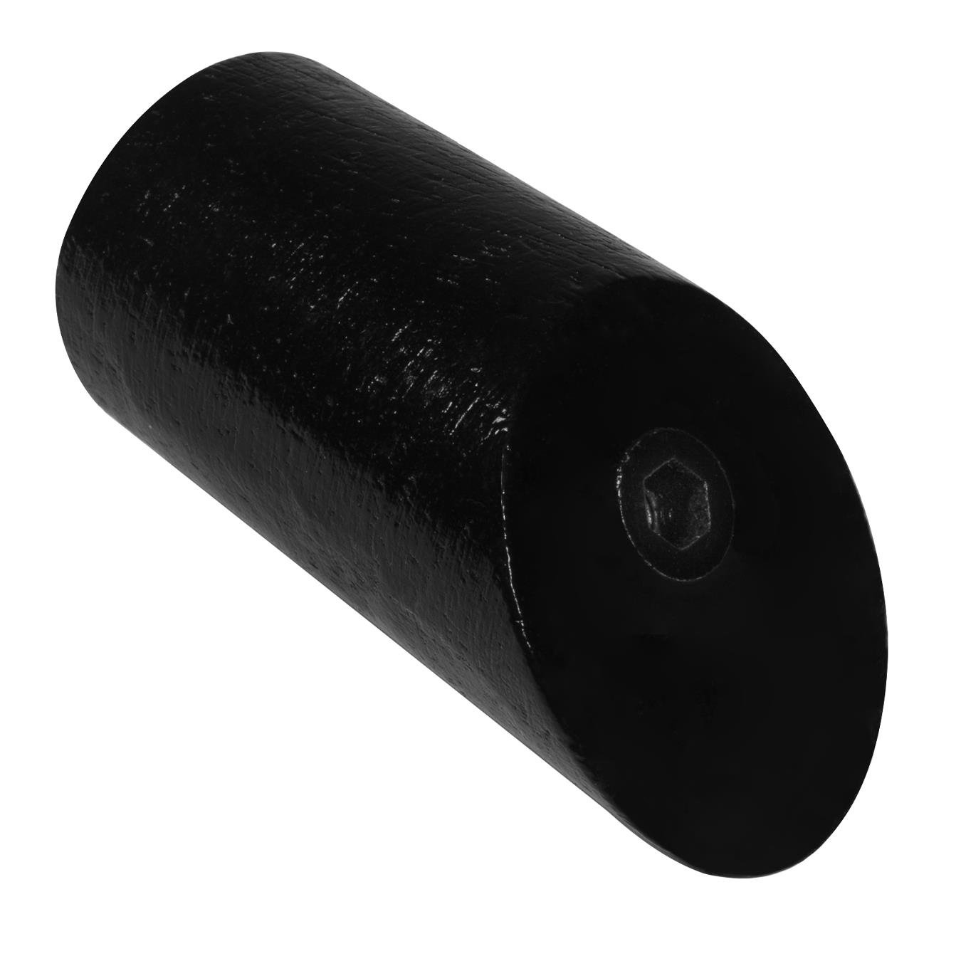 QUVIO Houten wand haakje - Zwart - S - Set van 2