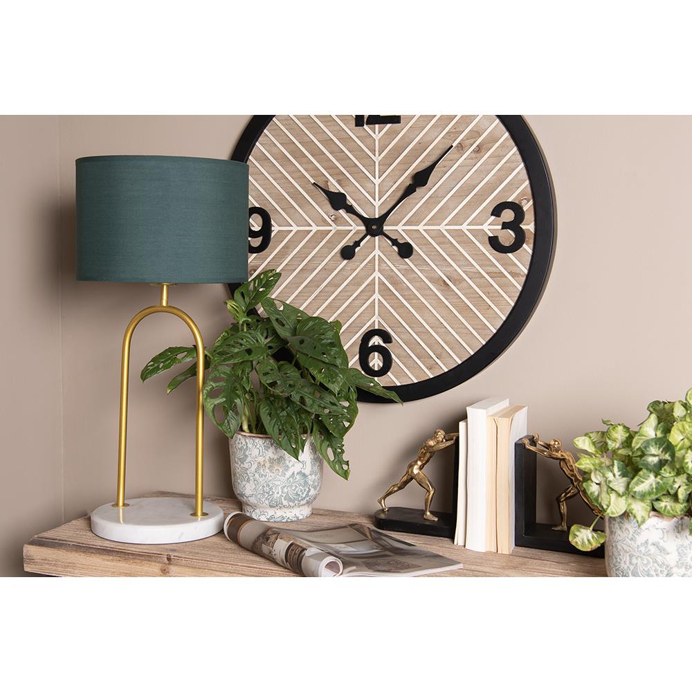 Clayre & Eef Bloempot  Ø 15x14 cm Groen Beige Keramiek Bloemen