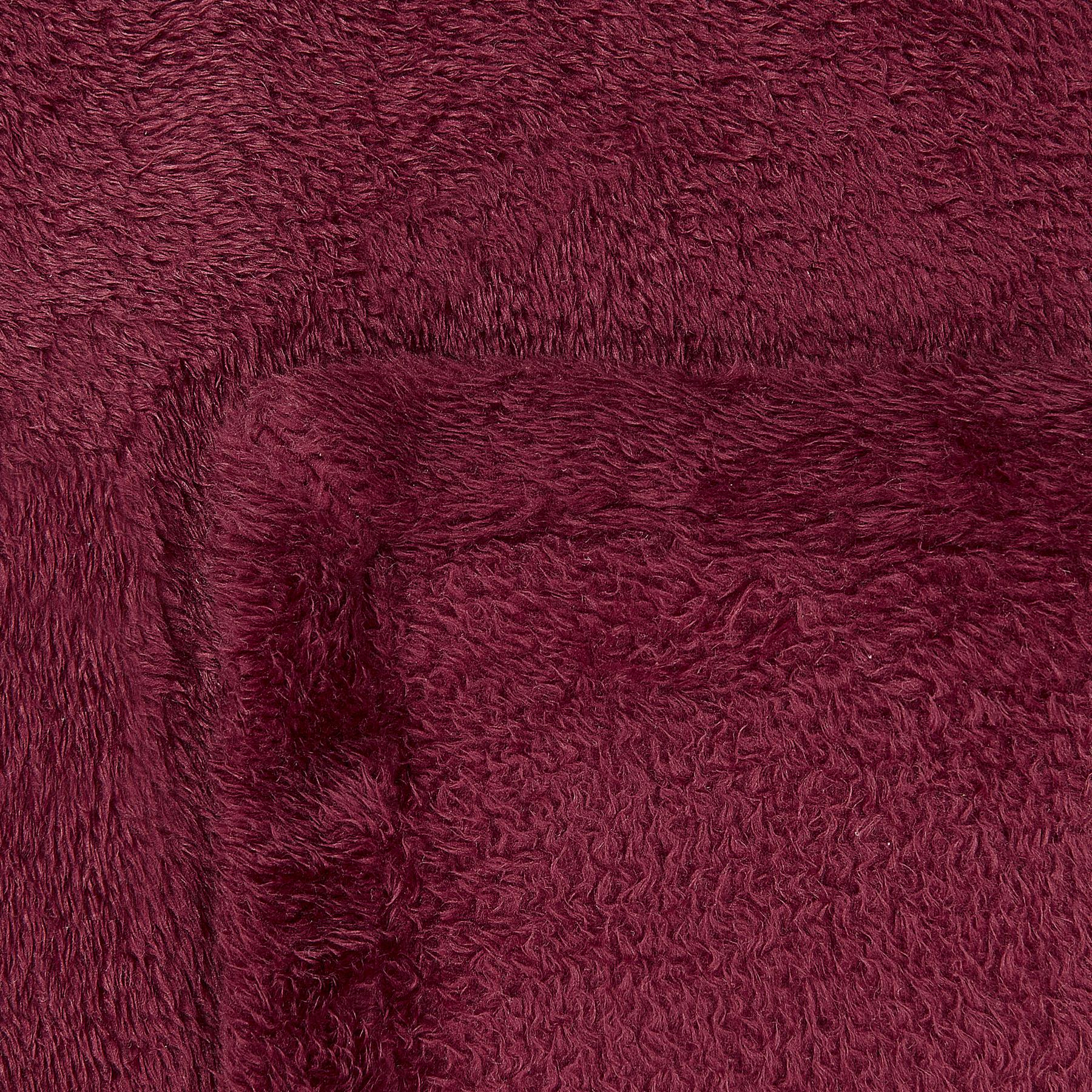 Beliani - NAMDU - Plaid - Bordeaux - 125 x 150 cm - Polyester
