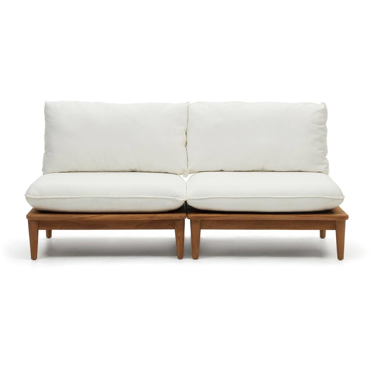 Kave Home - Set Portitxol van 2 modulaire fauteuils in massief