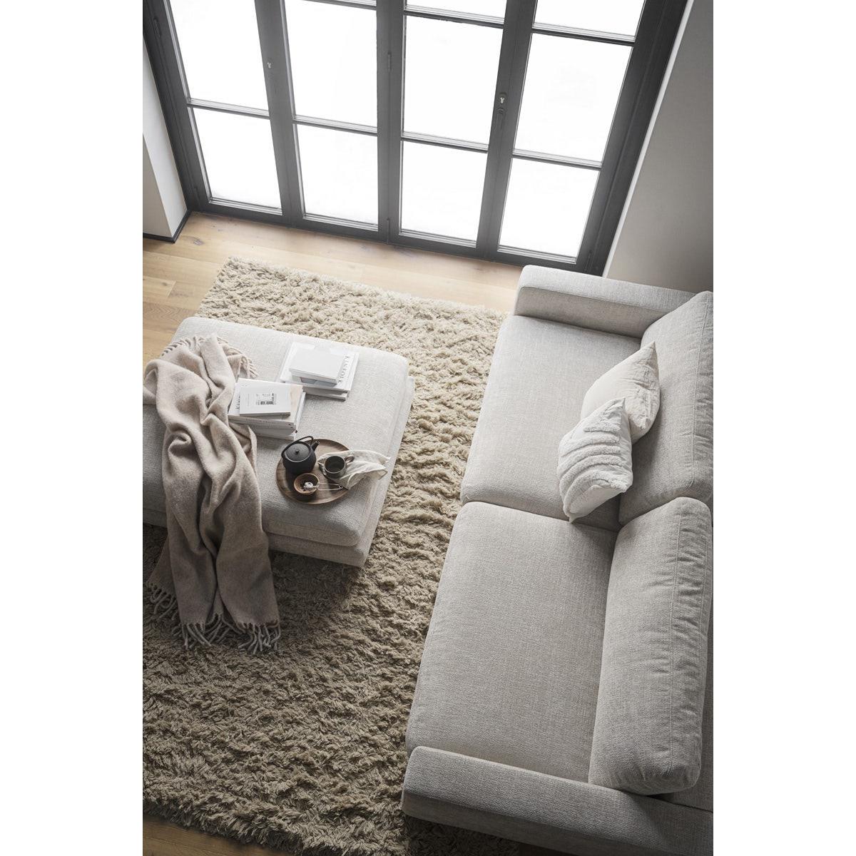 Rowico Home Duncan 3-Zits Bank - Lichtgrijze Stof