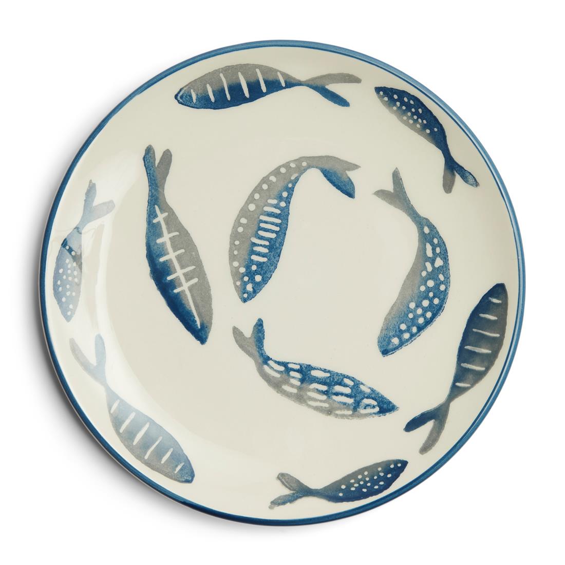 Riviera Maison Bord, ontbijtbord - First Catch - Blauw