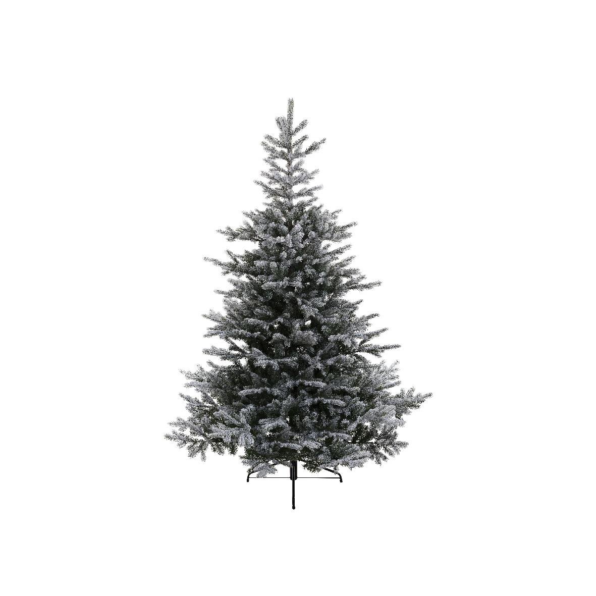 Everlands Kunstkerstboom snowy Grandis Fir hinged tree dia 162 cm