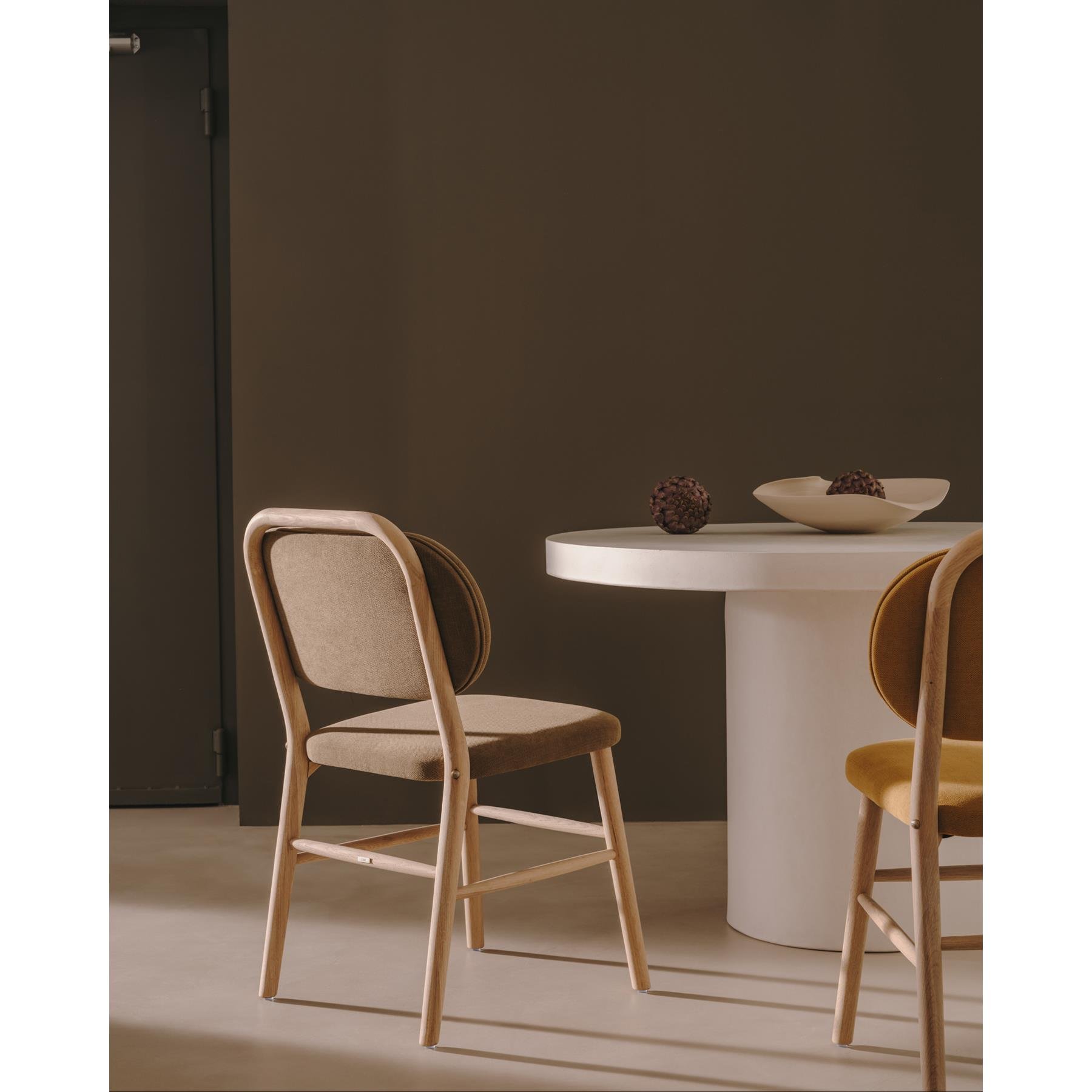 Kave Home - Aiguablava ronde tafel in wit cement, Ø 120 cm