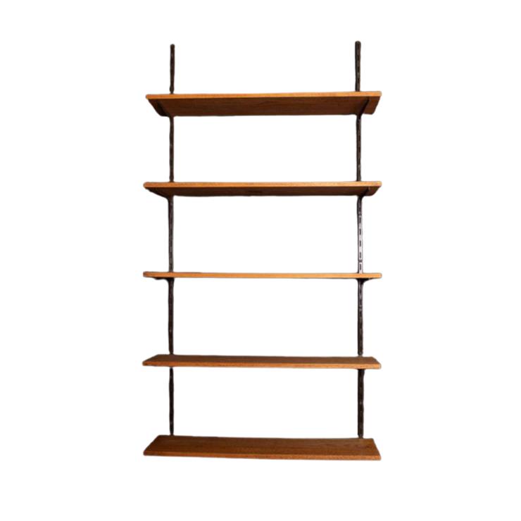 Reliving Vintage Wandsysteem 70, Boekenkast Wandplanken Eikenhout