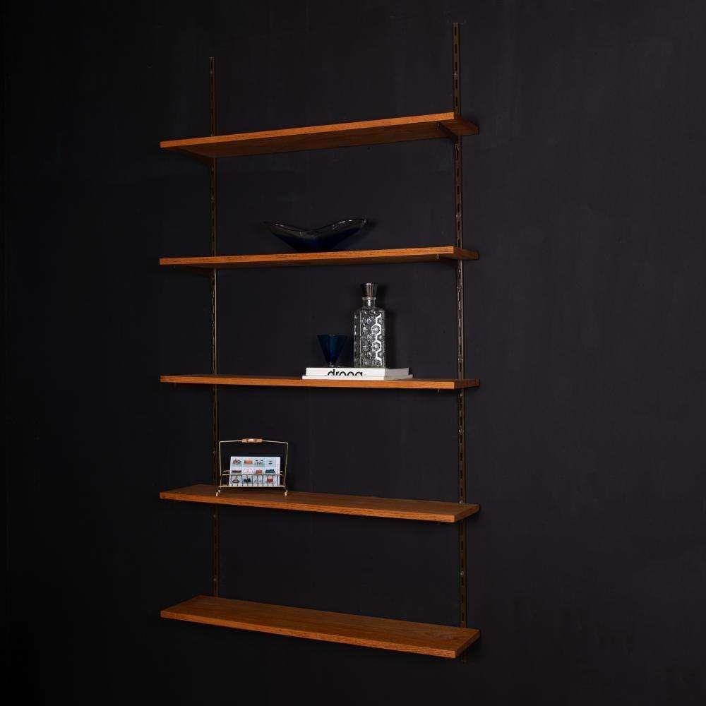 Reliving Vintage Wandsysteem 70, Boekenkast Wandplanken Eikenhout