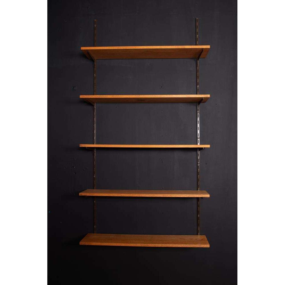 Reliving Vintage Wandsysteem 70, Boekenkast Wandplanken Eikenhout