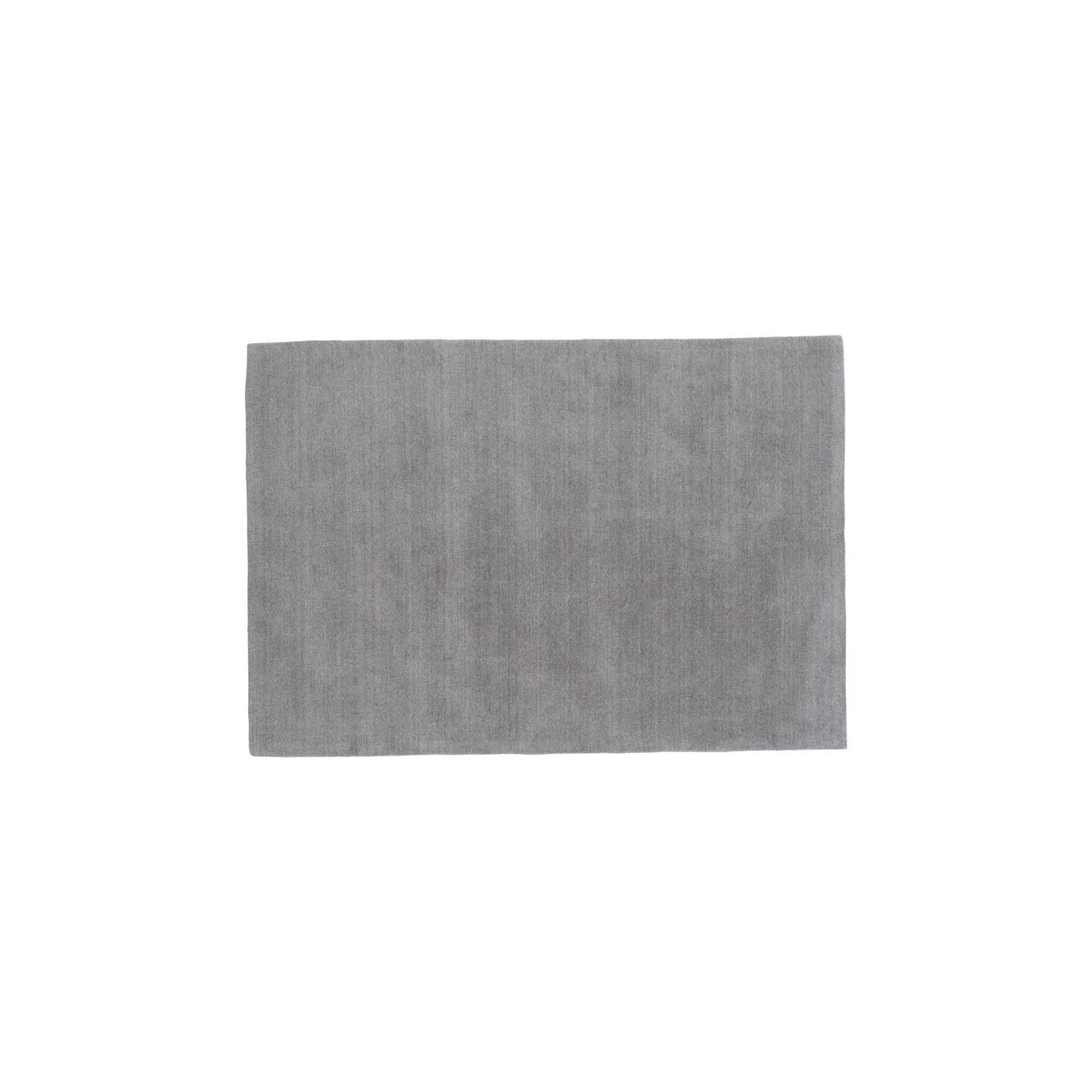 Hioshop Ulla vloerkleed 230x160 cm wol lichtgrijs.