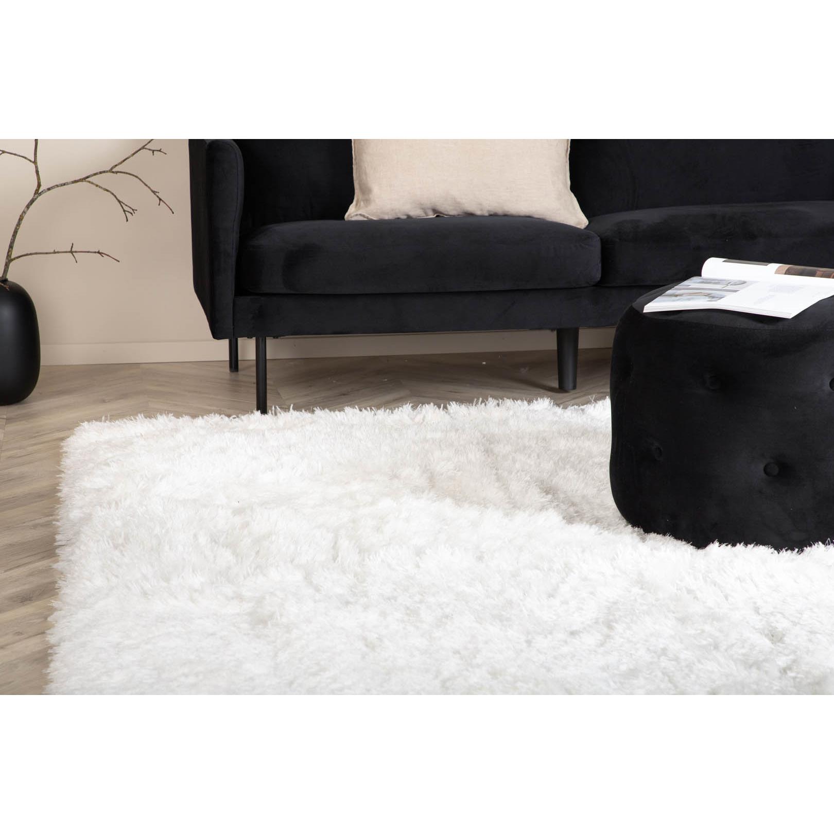 Hioshop Grace vloerkleed 300x200 cm polyester wit.