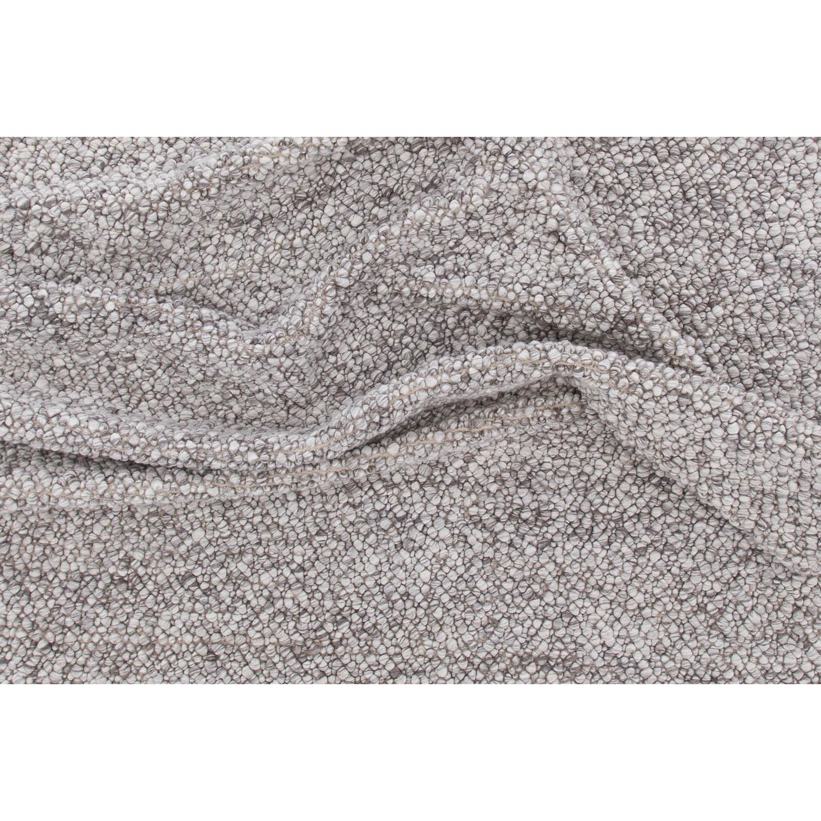 Hioshop Jajru vloerkleed 350x250 cm wol lichtgrijs.