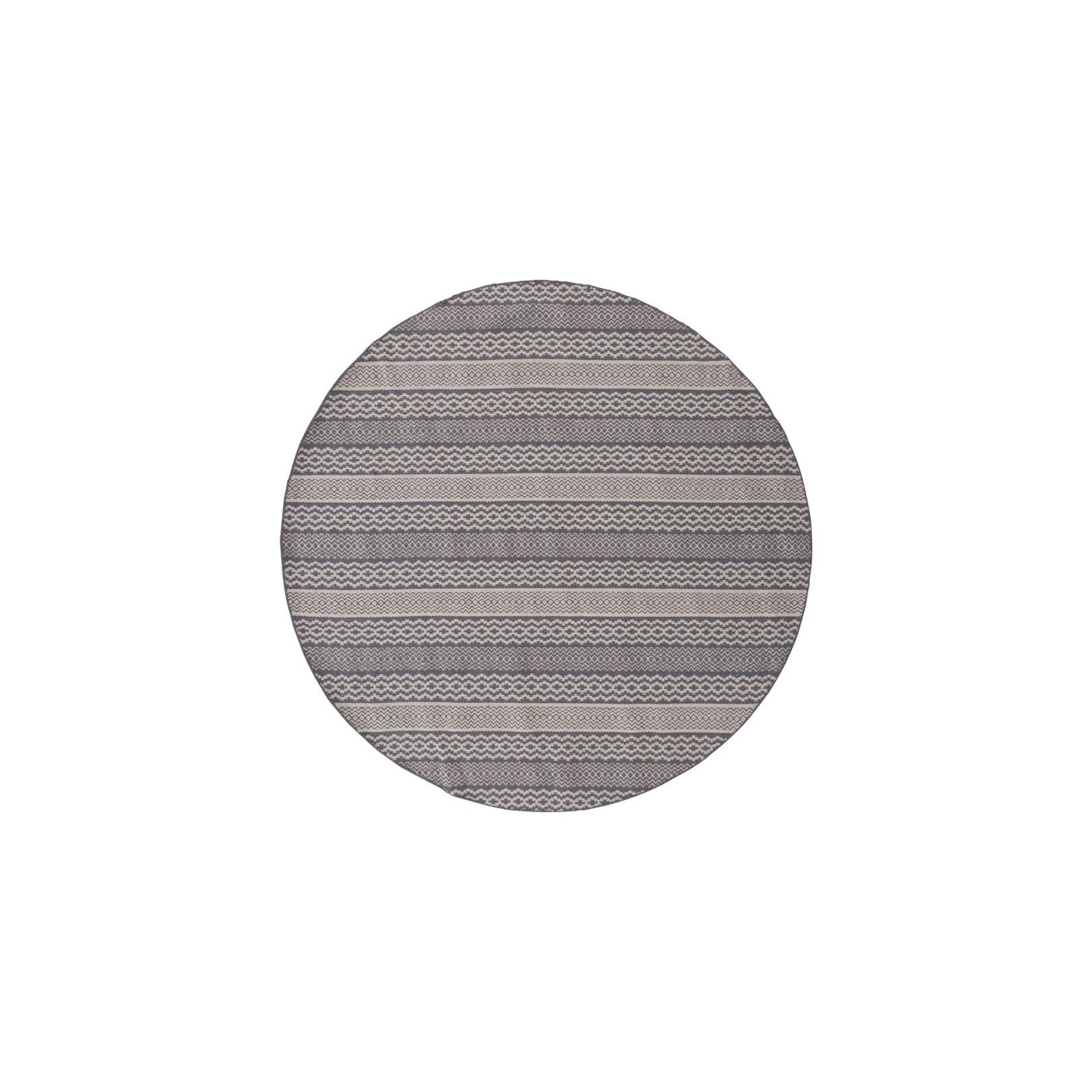 Hioshop Sishu vloerkleed Ø200 cm wol lichtgrijs.