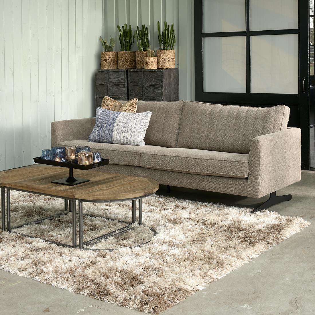 Rivièra Maison - Elegant lichtbruin tapijt van X55, 230x160 cm