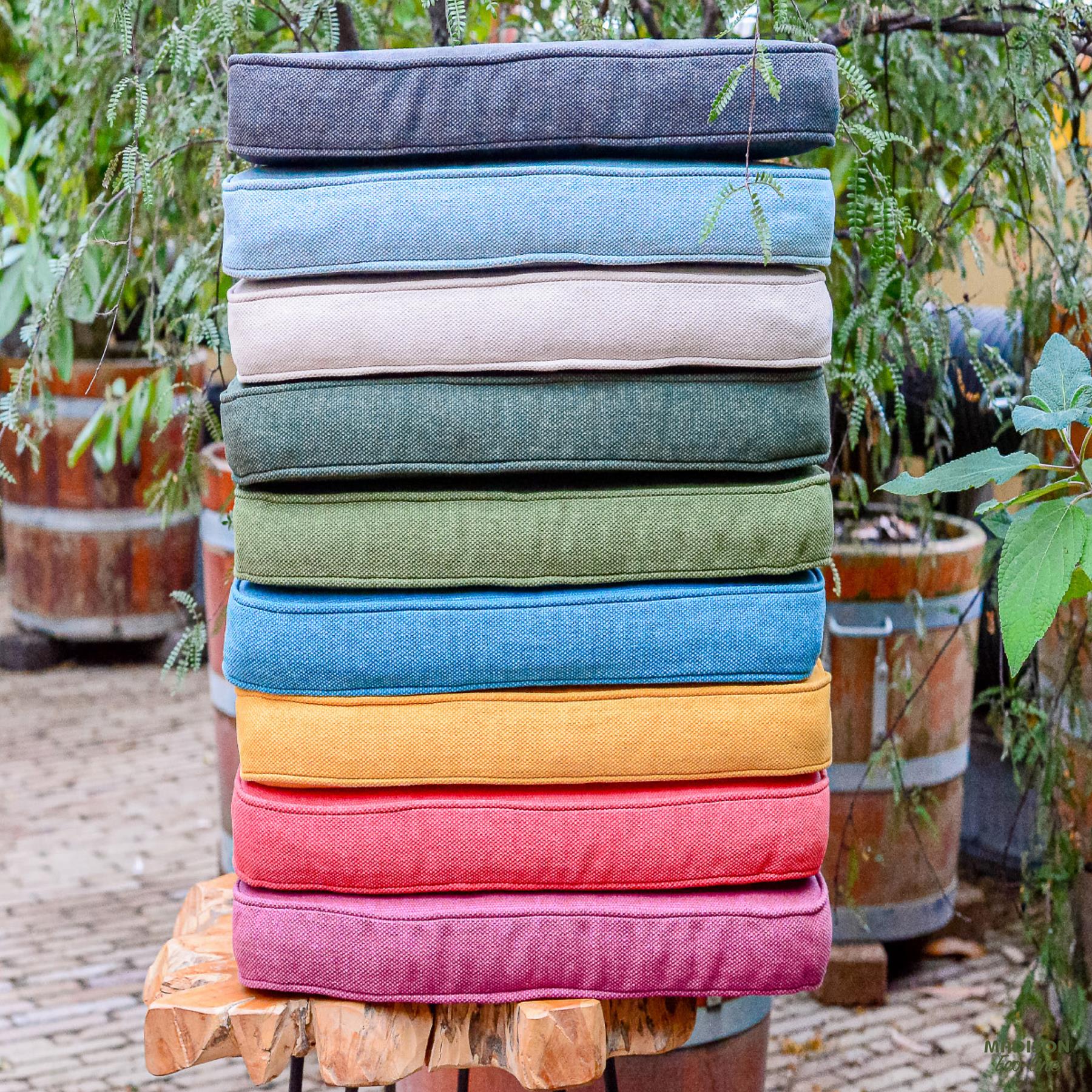 Madison - Bankkussen Moss green canvas eco+ - Ca. 110x48 cm