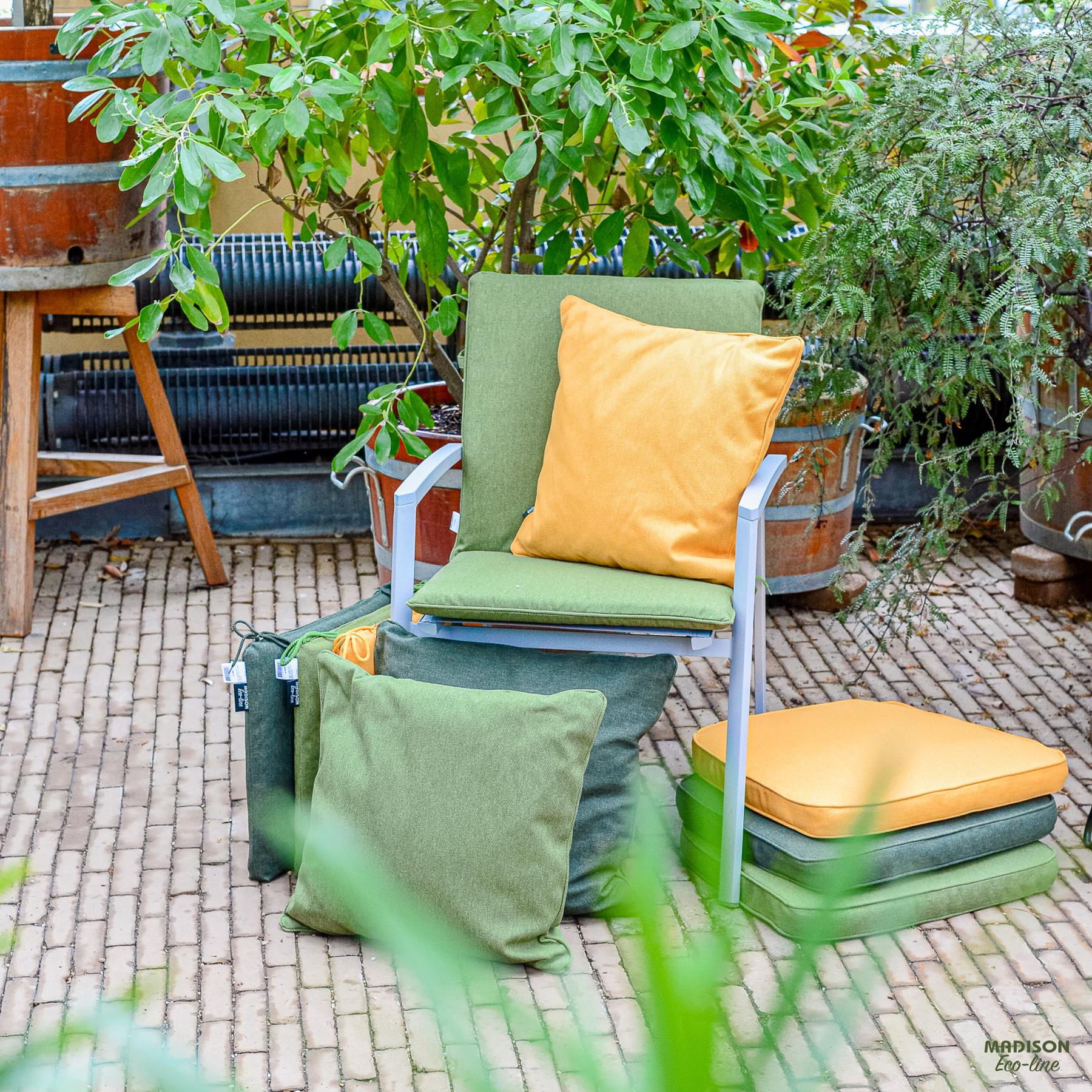 Madison - Bankkussen Moss green canvas eco+ - Ca. 110x48 cm