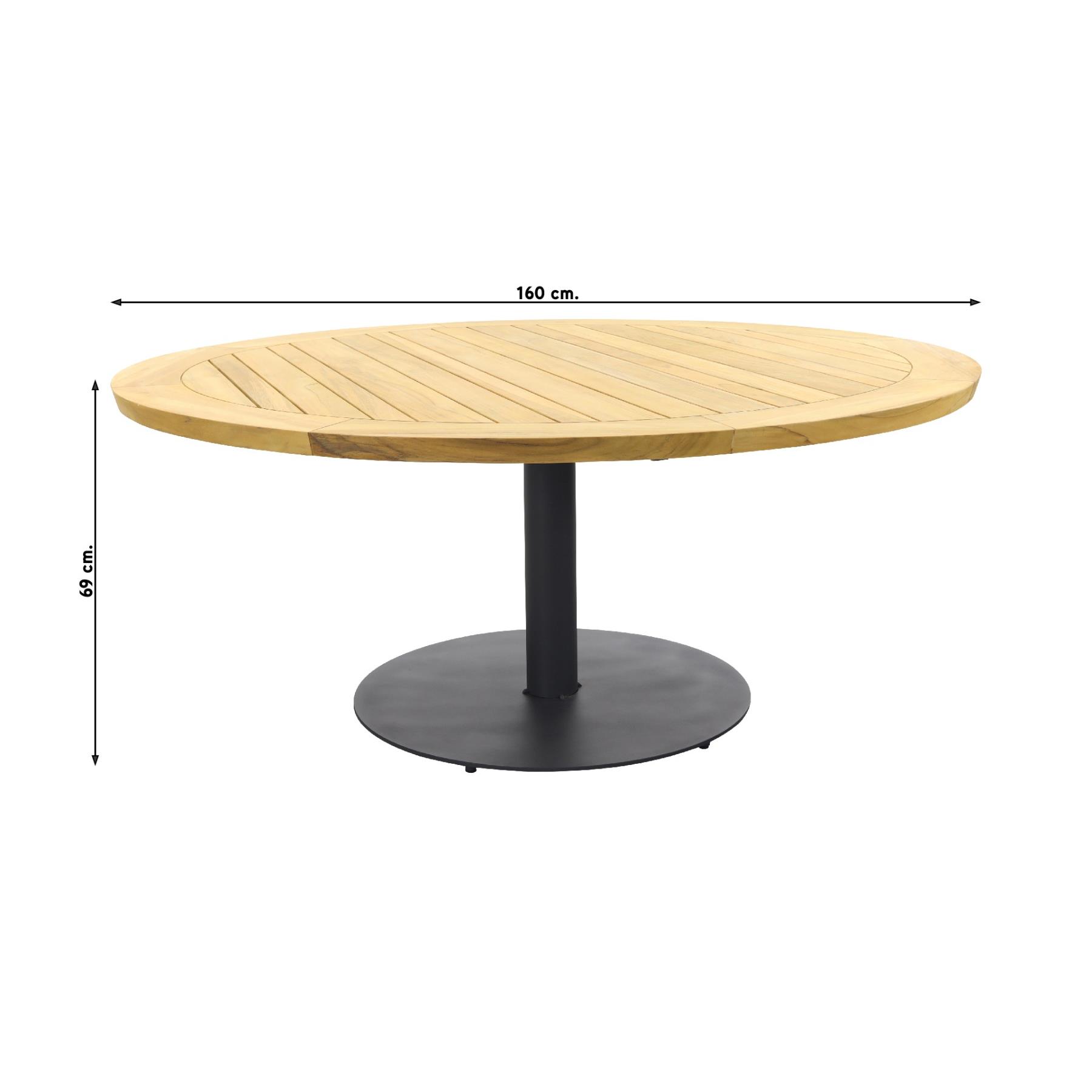 4 Seasons Calpi|Saba Ø160 cm. - Low dining - ronde tuinset