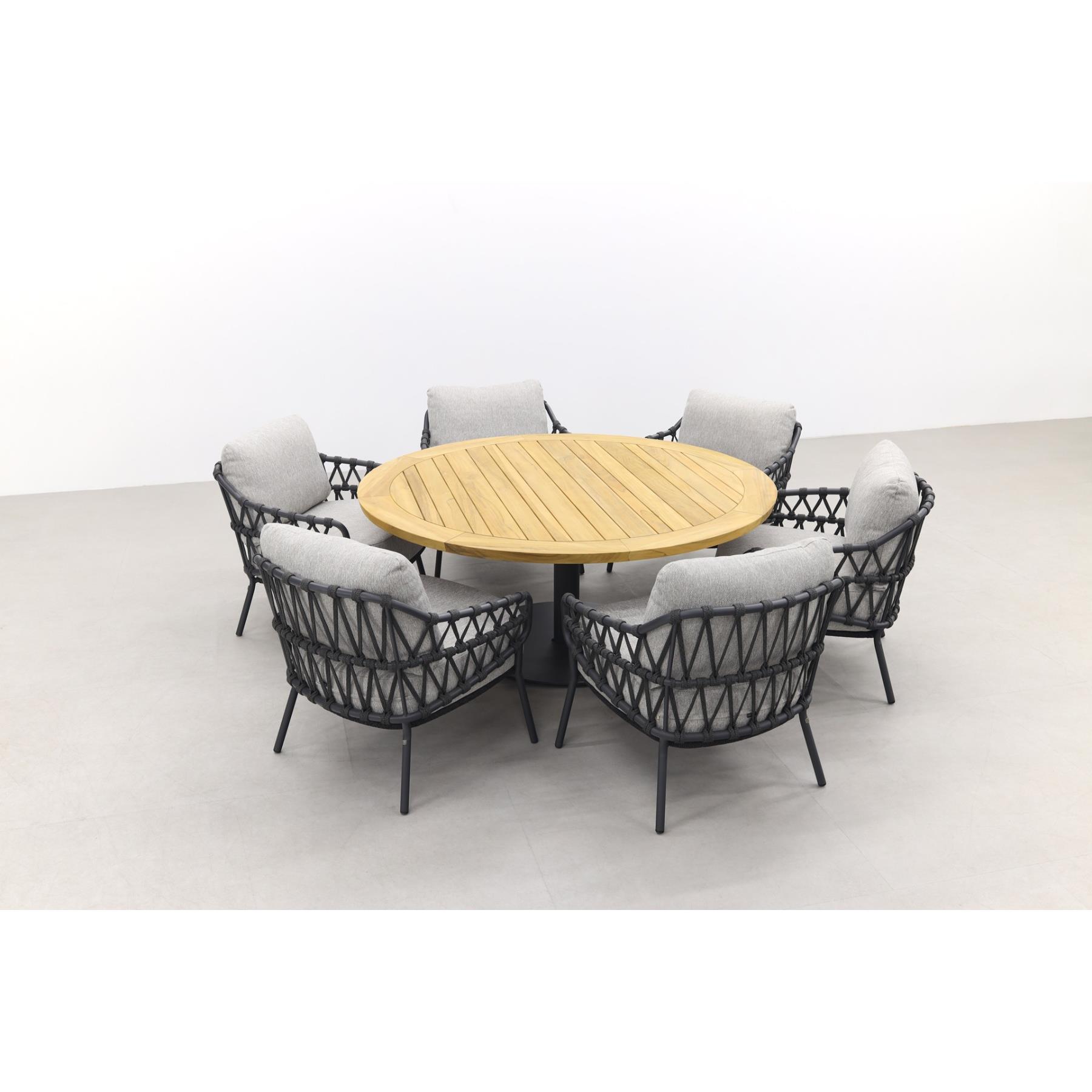 4 Seasons Calpi|Saba Ø160 cm. - Low dining - ronde tuinset
