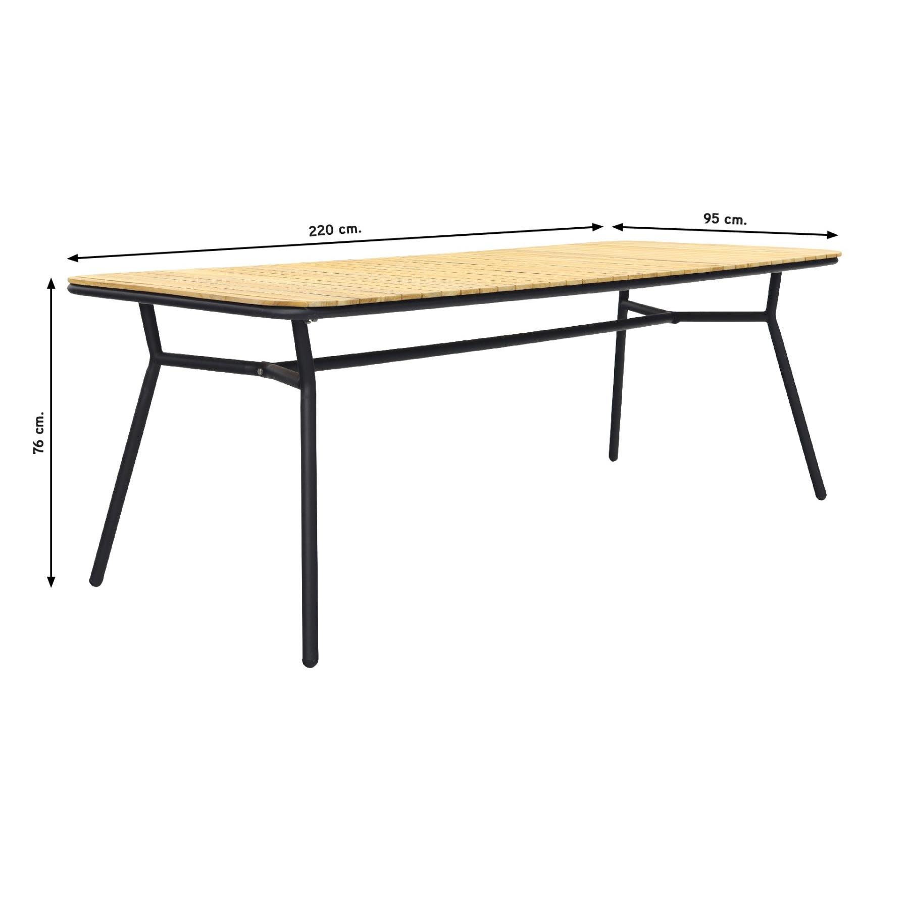 Hartman Sophie Studio French Green|Bella 220x95 cm. - 7-delige tuinset