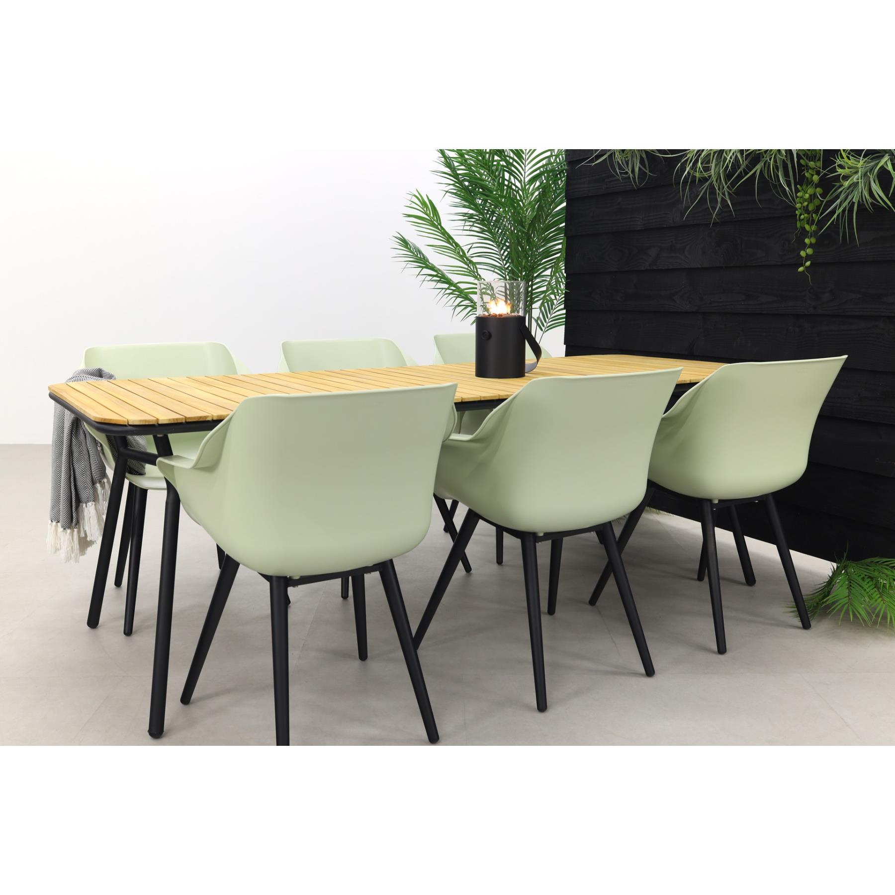Hartman Sophie Studio French Green|Bella 220x95 cm. - 7-delige tuinset