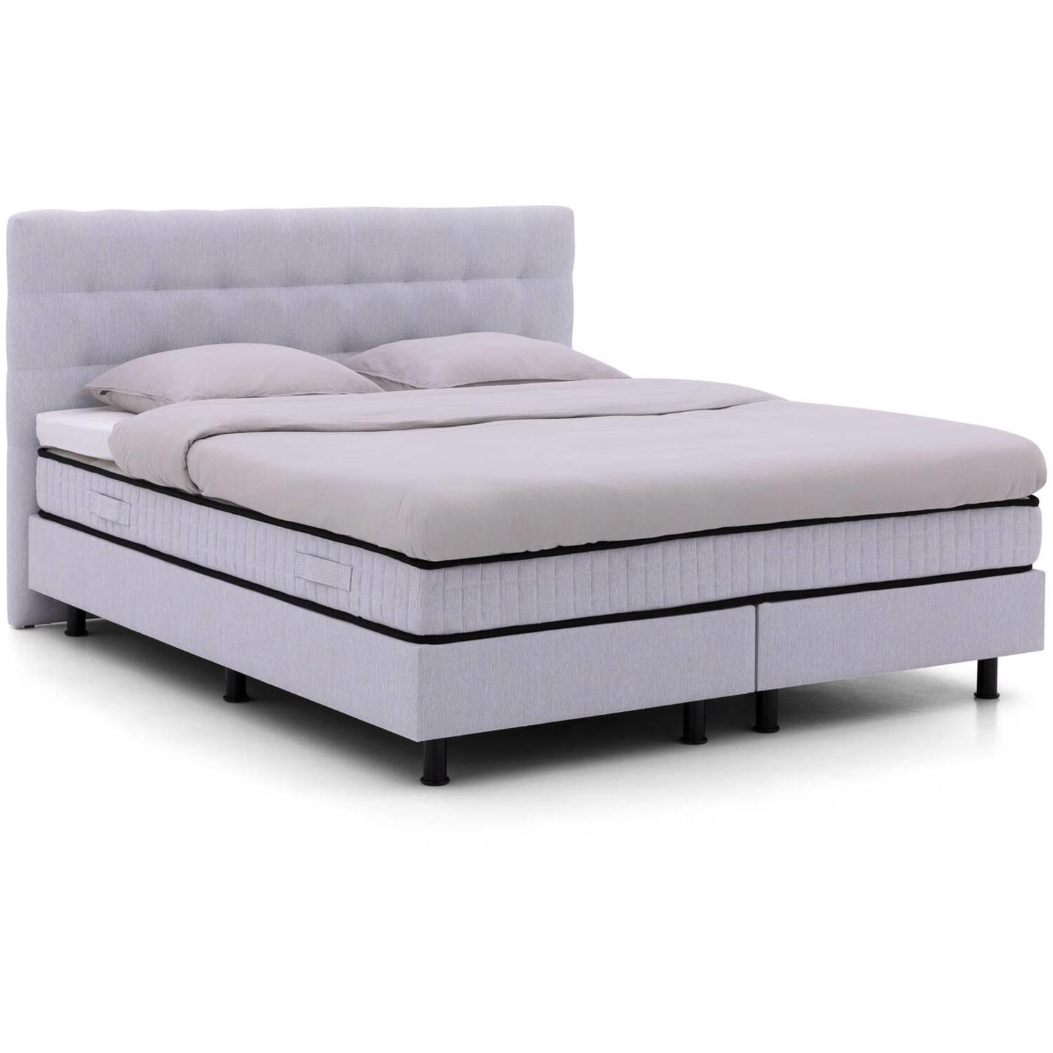 Goossens Boxspring Bjorn - grijs - 180 x 212 cm cm