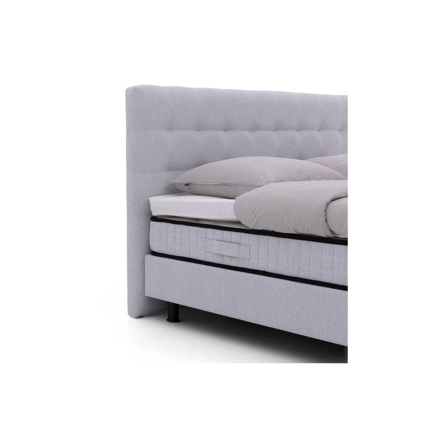 Goossens Boxspring Bjorn - grijs - 180 x 212 cm cm