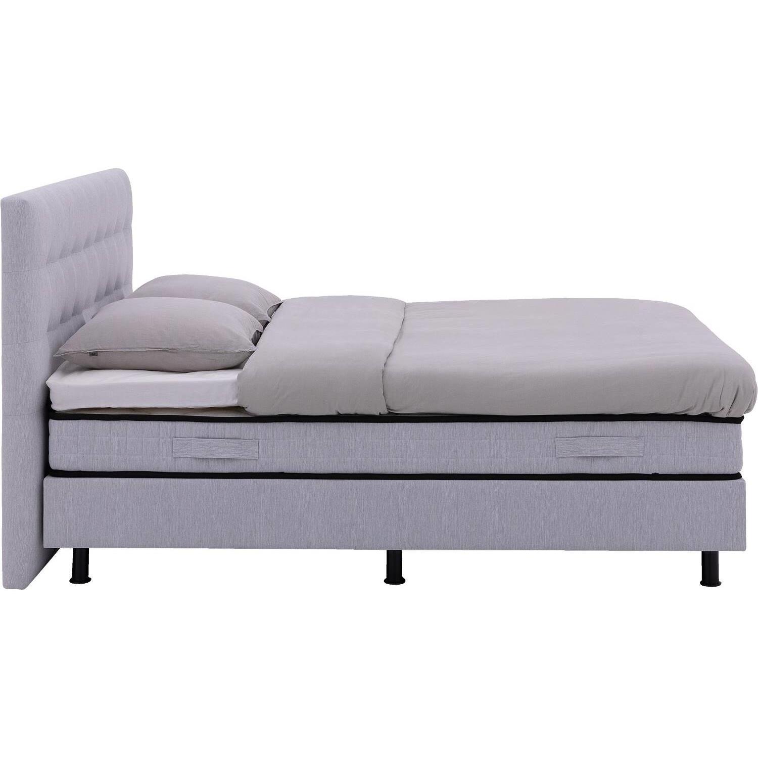 Goossens Boxspring Bjorn - grijs - 180 x 212 cm cm
