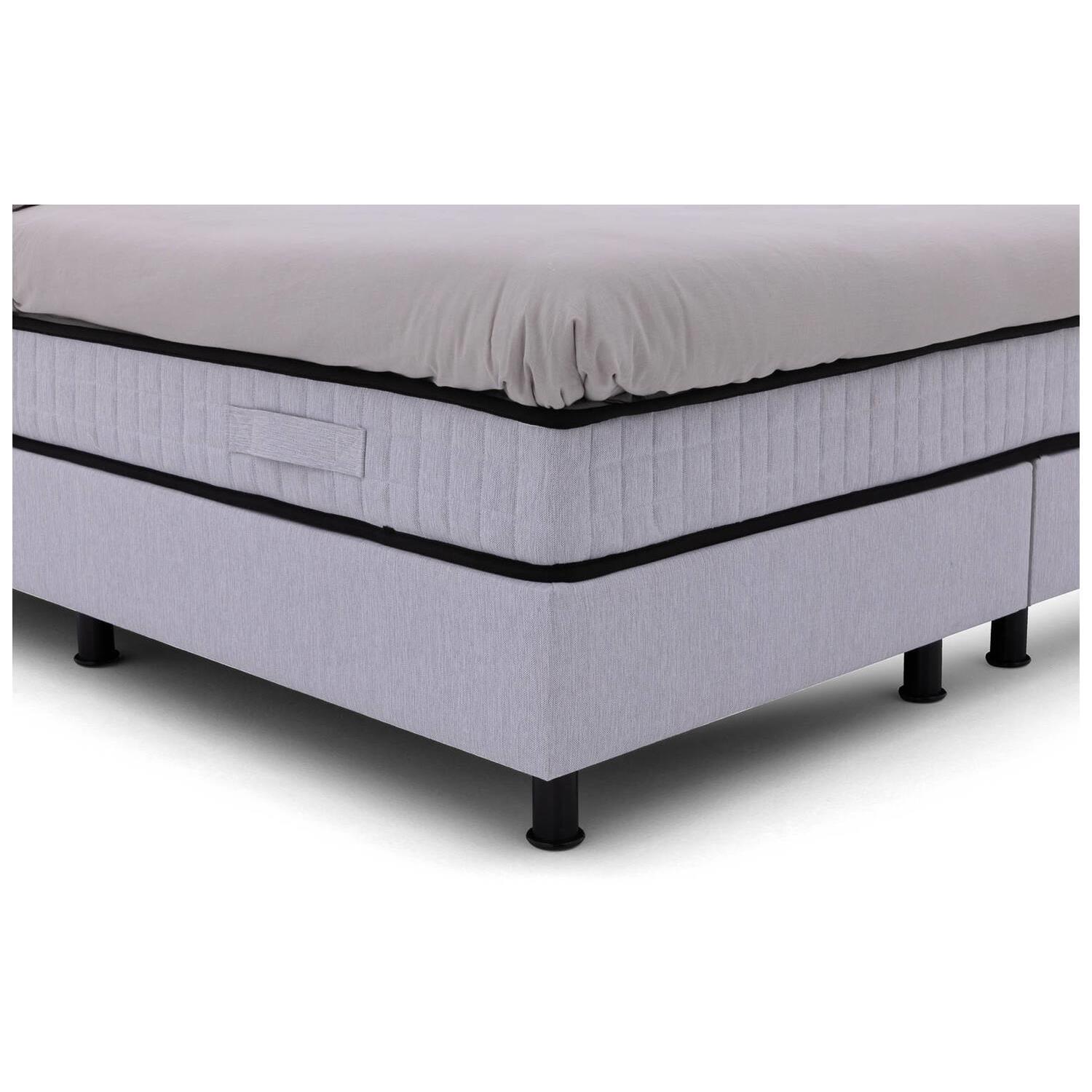 Goossens Boxspring Bjorn - grijs - 180 x 212 cm cm
