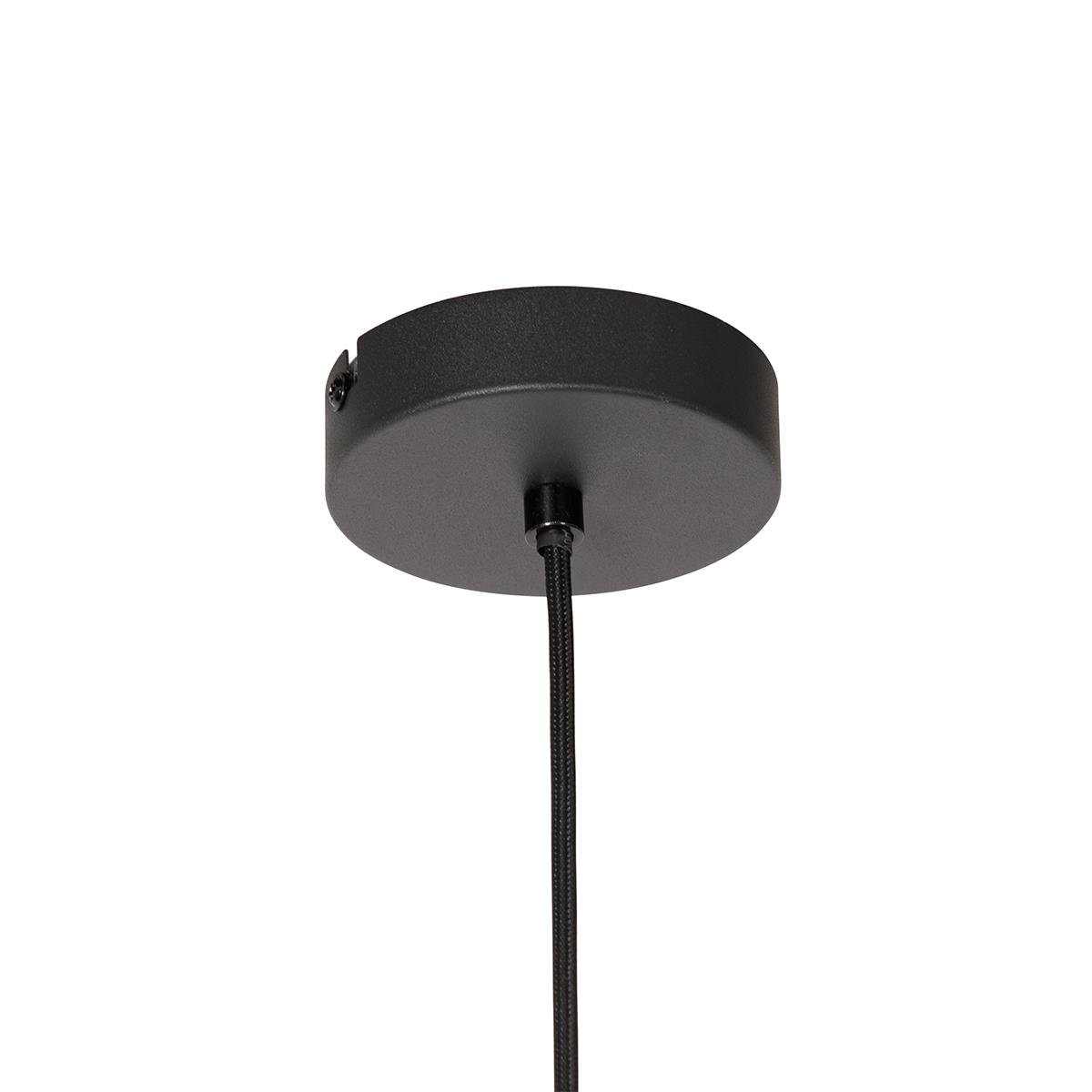 QAZQA Oosterse hanglamp zwart bamboe 50 cm - Ostrava