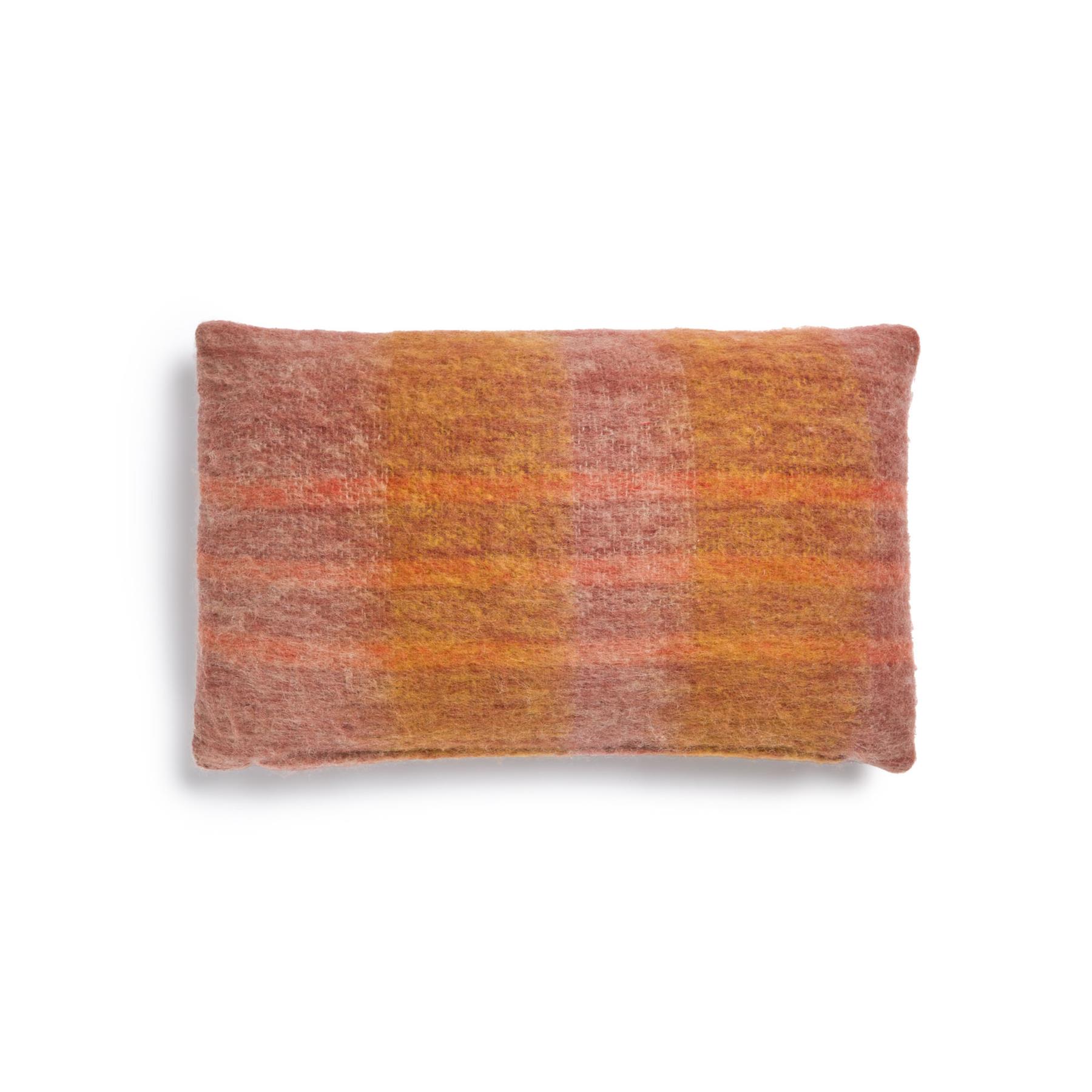 Kave Home - Galilea kussenhoes met strepen in meerkleurig wol, 30 x 50