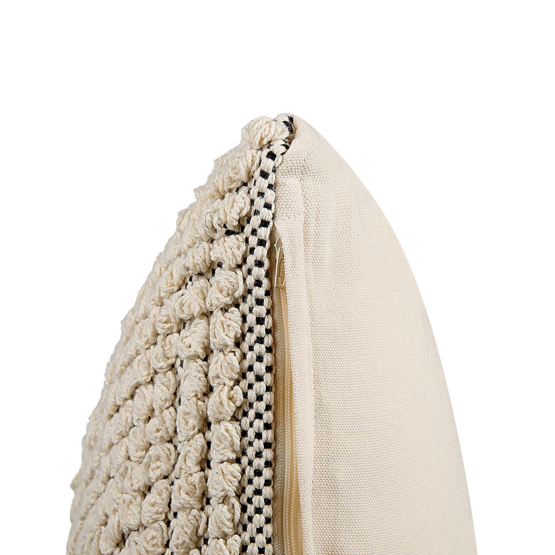 Beliani - HOWEA - Sierkussen - Beige - 45 x 45 cm - Katoen