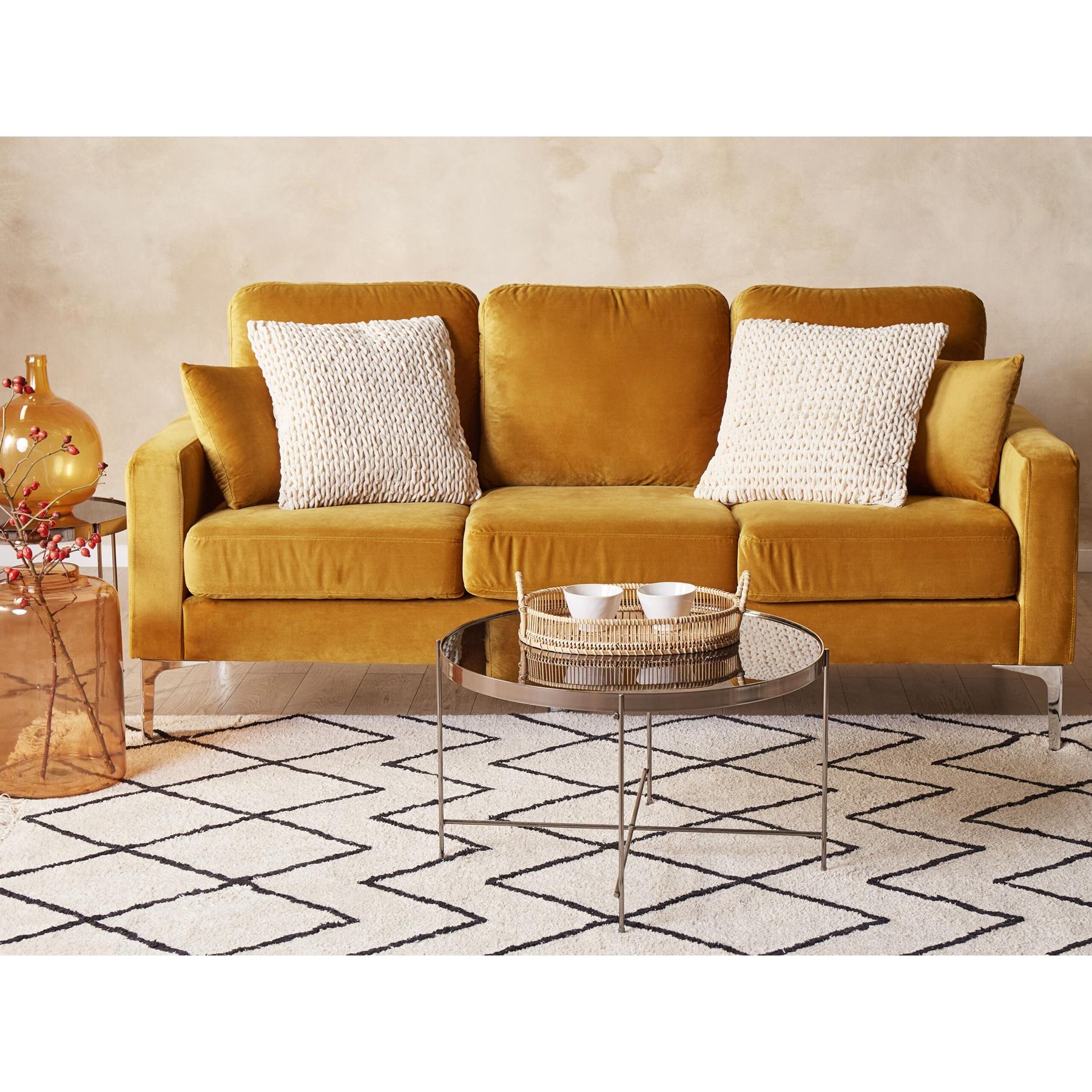 Beliani - OXALIS - Sierkussen set van 2 - Beige - 45 x 45 cm - Katoen