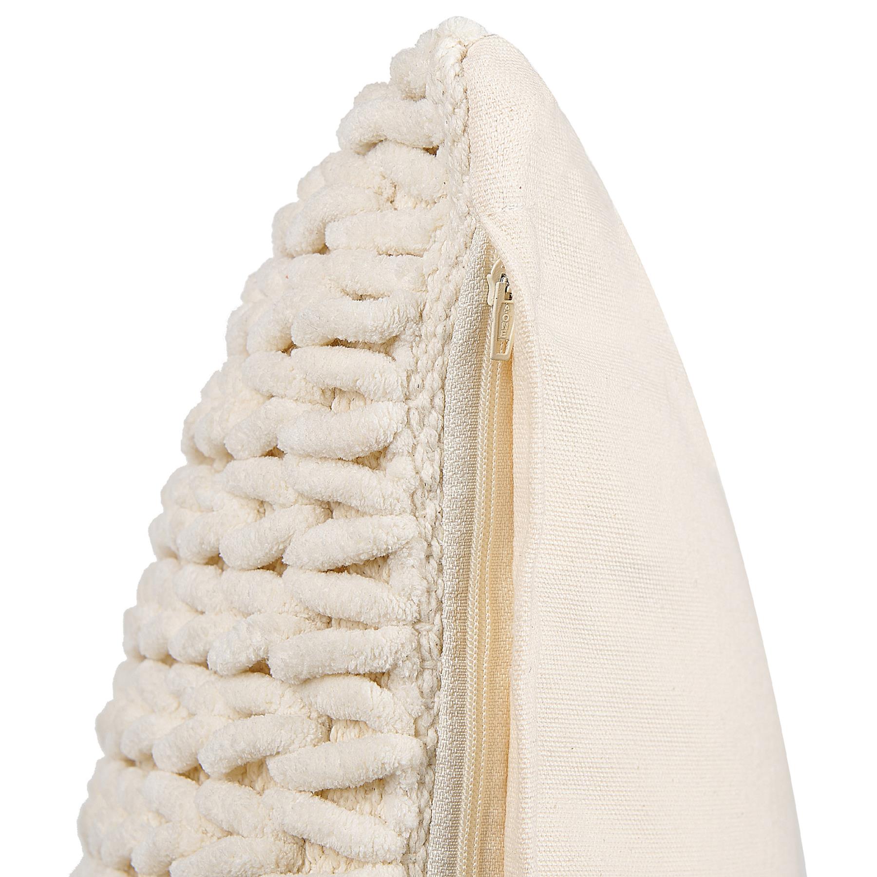 Beliani - OXALIS - Sierkussen set van 2 - Beige - 45 x 45 cm - Katoen