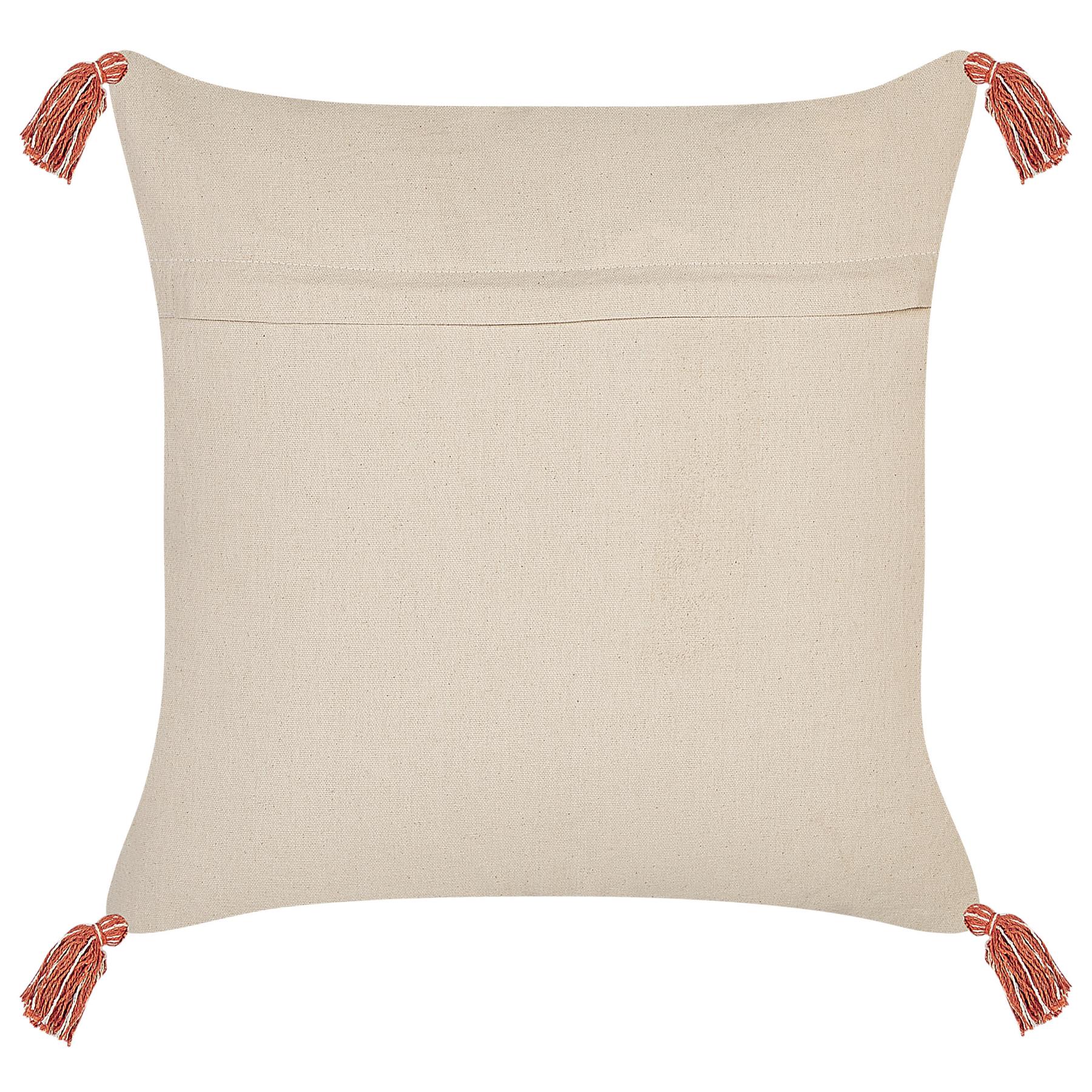 Beliani-HICKORY -Sierkussen set van 2-Beige-45 x 45 cm-Katoen