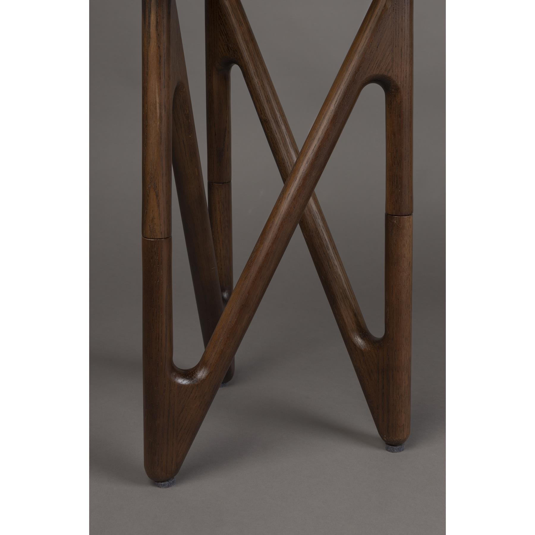 Dutchbone Naia Bijzettafel Rond 40 cm Hout Bruin