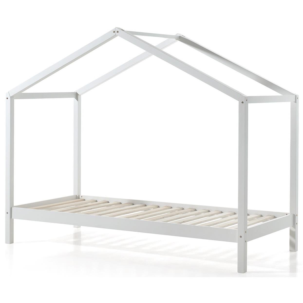 Vipack Dallas Huisbed met Slaaplade 90x200 cm Wit