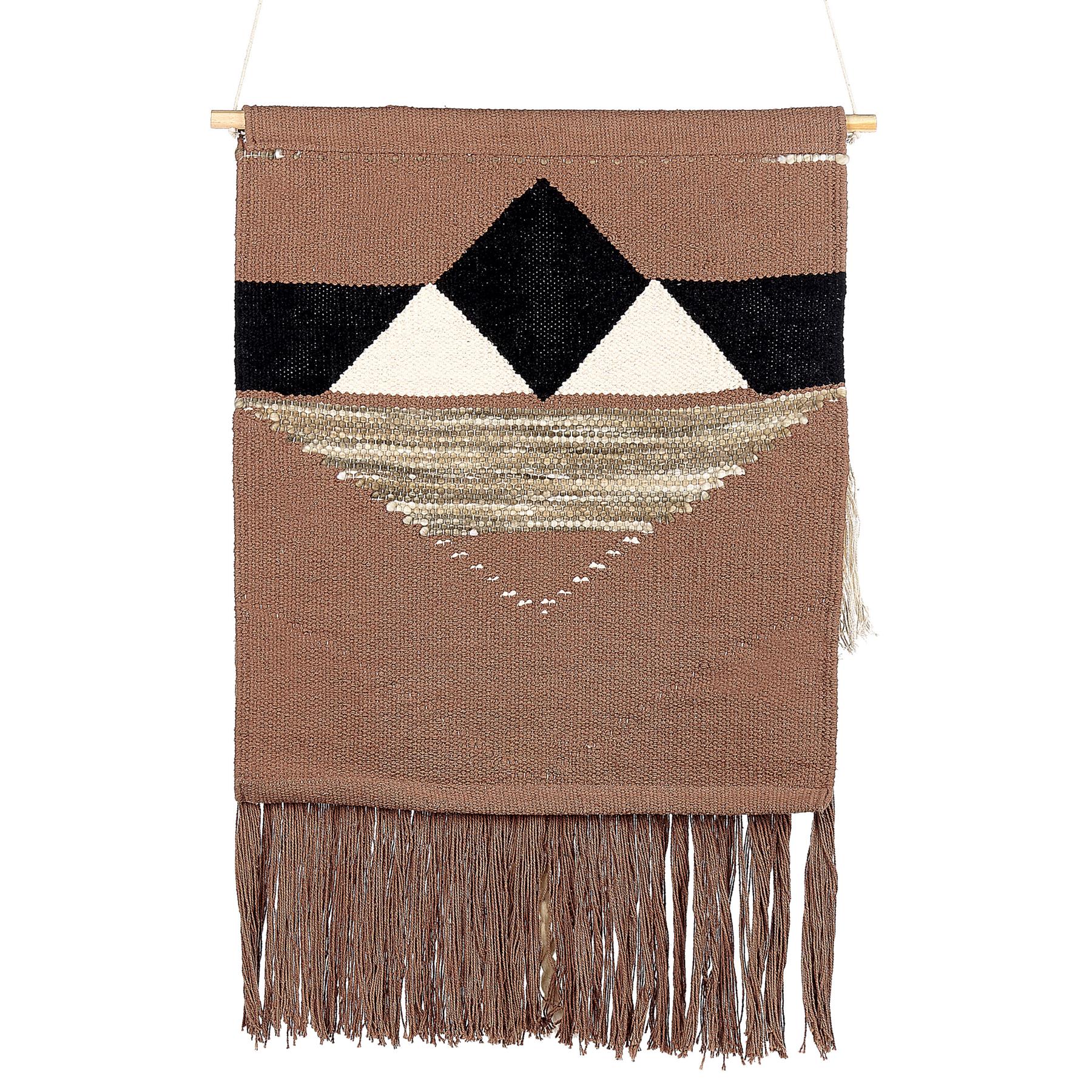 Beliani - DADU - Wanddecoratie - Bruin - Katoen