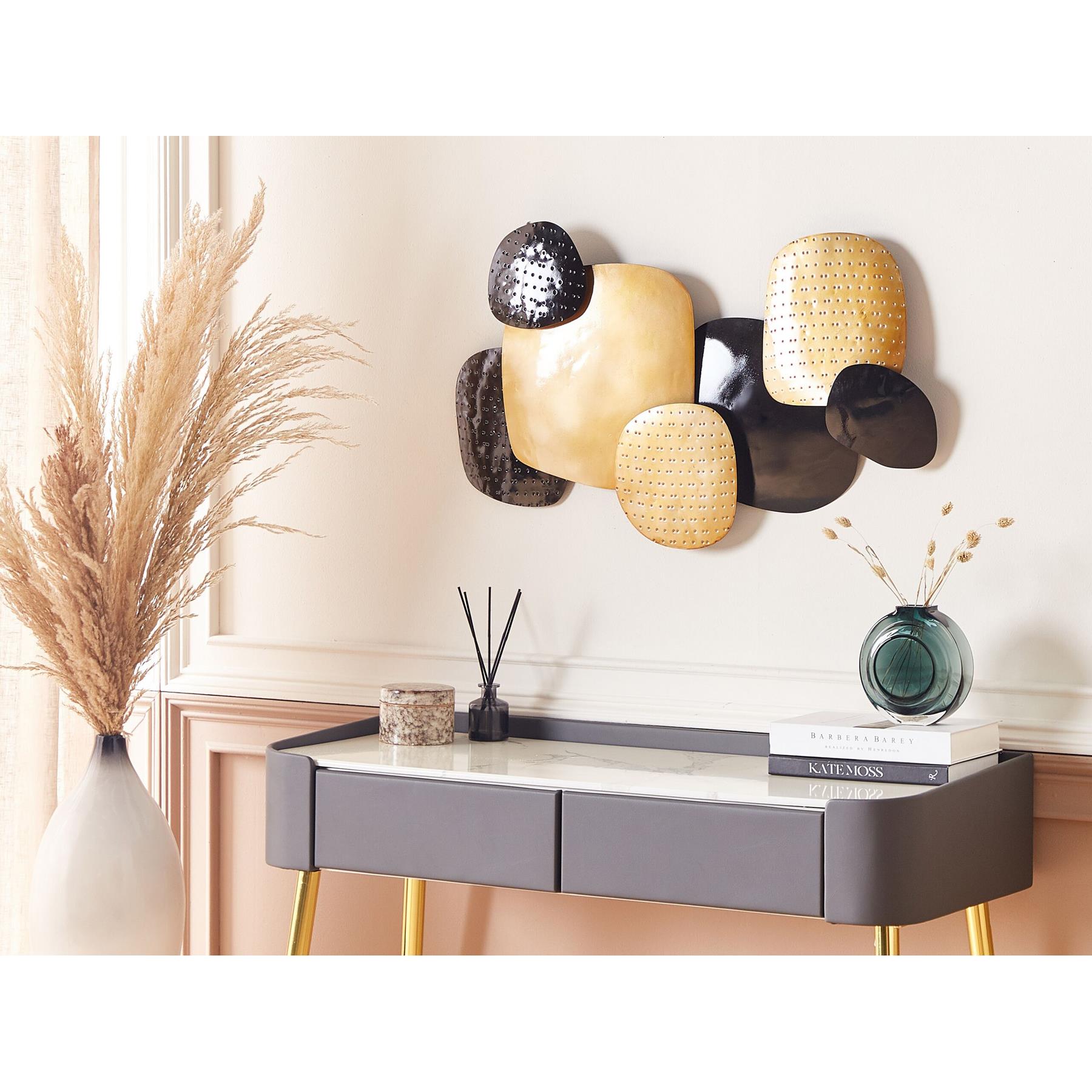 Beliani - HAFNIUM - Wanddecoratie - Zwart - IJzer