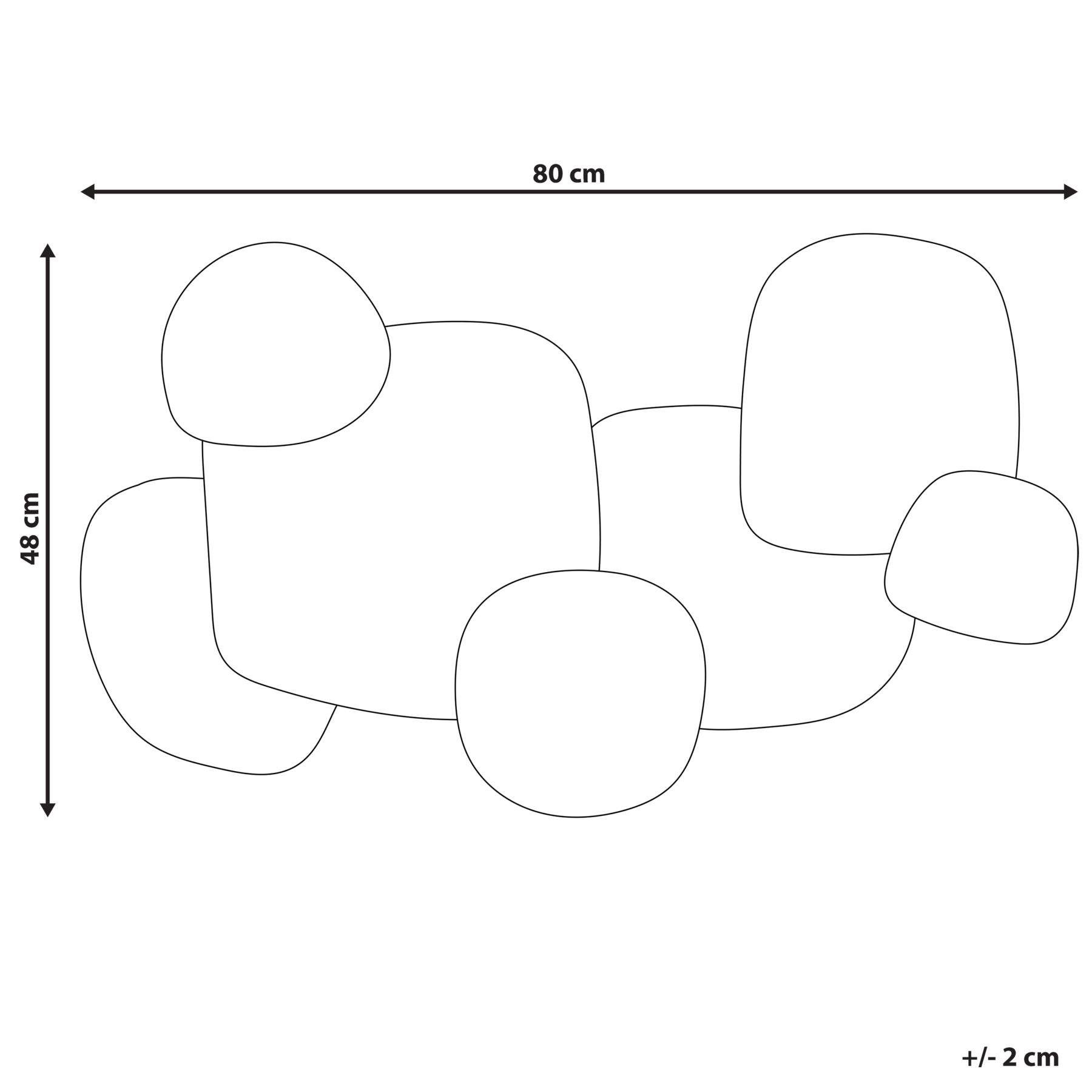 Beliani - HAFNIUM - Wanddecoratie - Zwart - IJzer