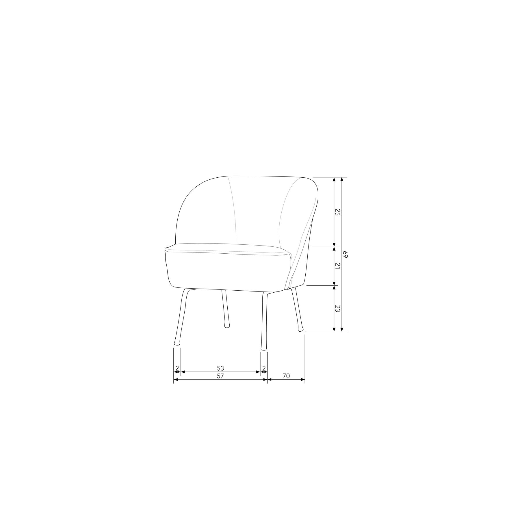 BePureHome Vogue Fauteuil - Fluweel Honinggeel
