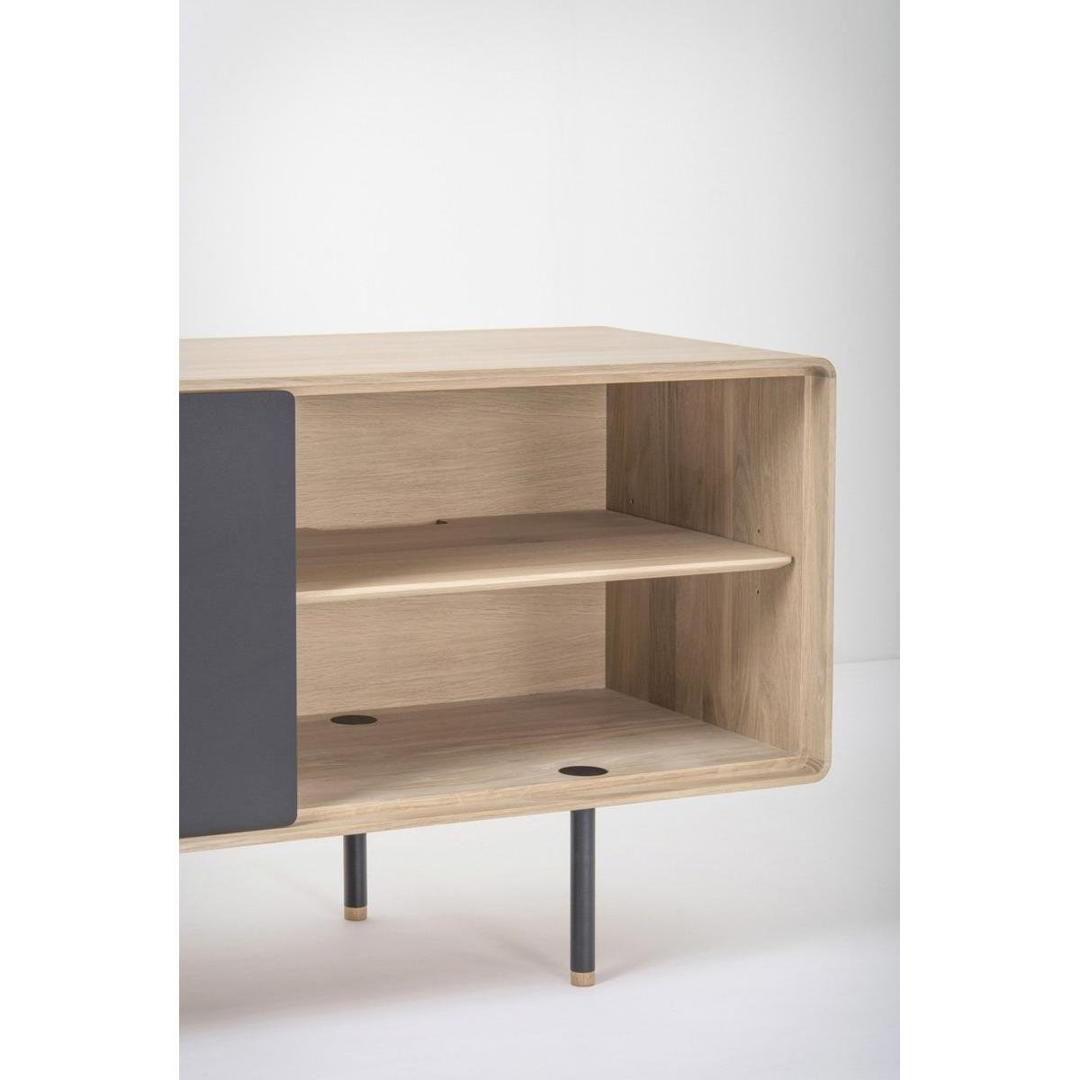 Gazzda Fina Sideboard Houten Dressoir Whitewash | Nero - 180 cm