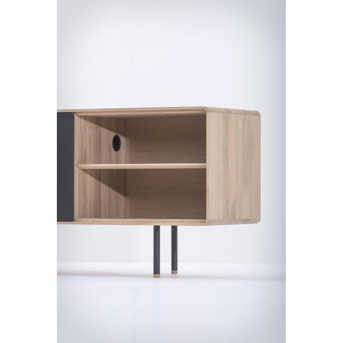 Gazzda Fina Sideboard Houten Dressoir Whitewash | Nero - 180 cm