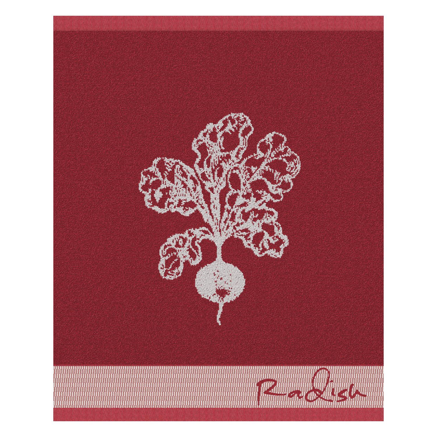 DDDDD 2x theedoek + 2x keukendoek Radish - Rood