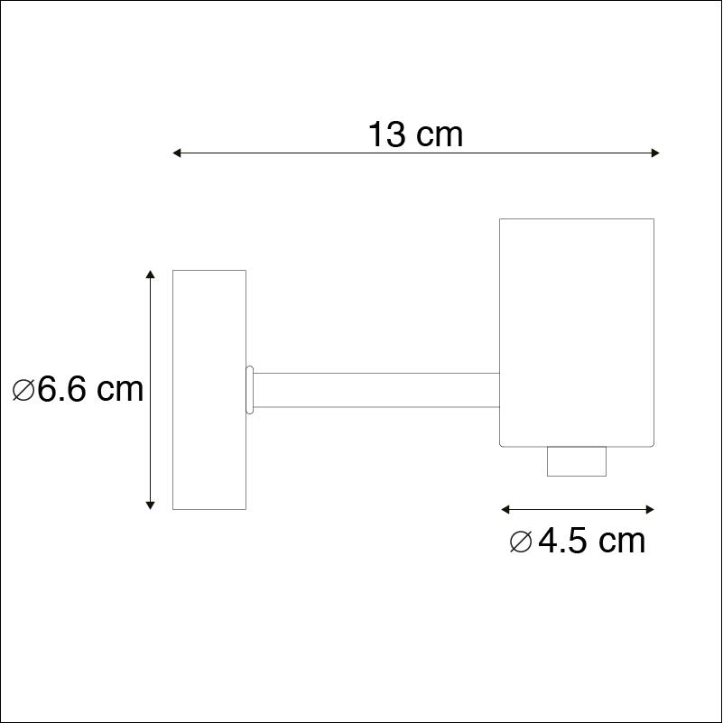 QAZQA Set van 2 moderne wandlampen chroom - Facil