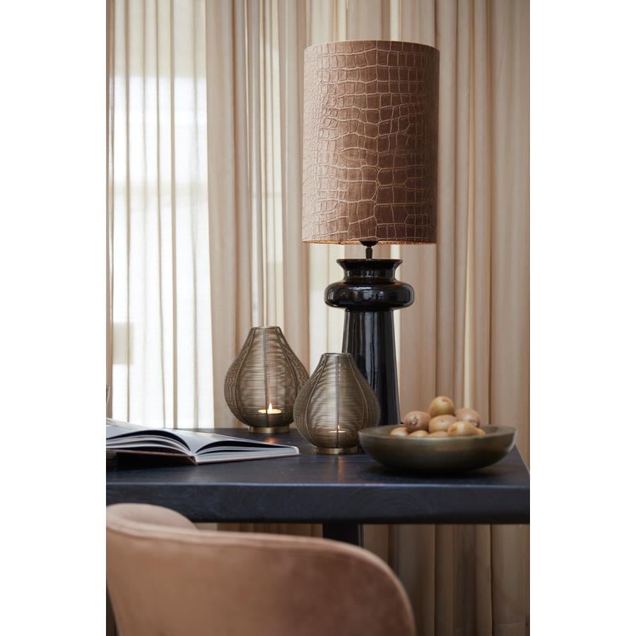 D - Light & Living - Lampvoet DENIA - Ø21x51cm - Zwart