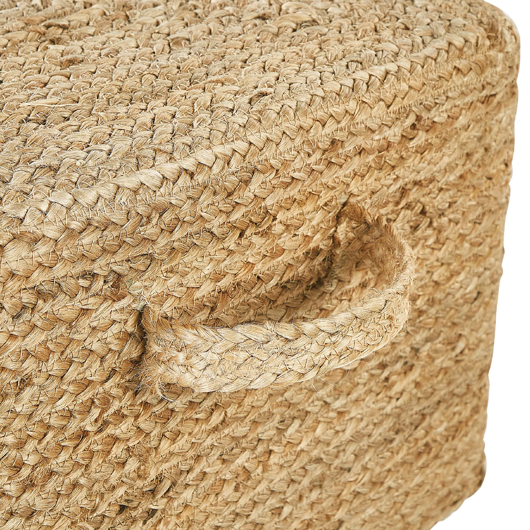 Beliani - DHADAR - Poef - Natuurlijk - 45 cm - Jute